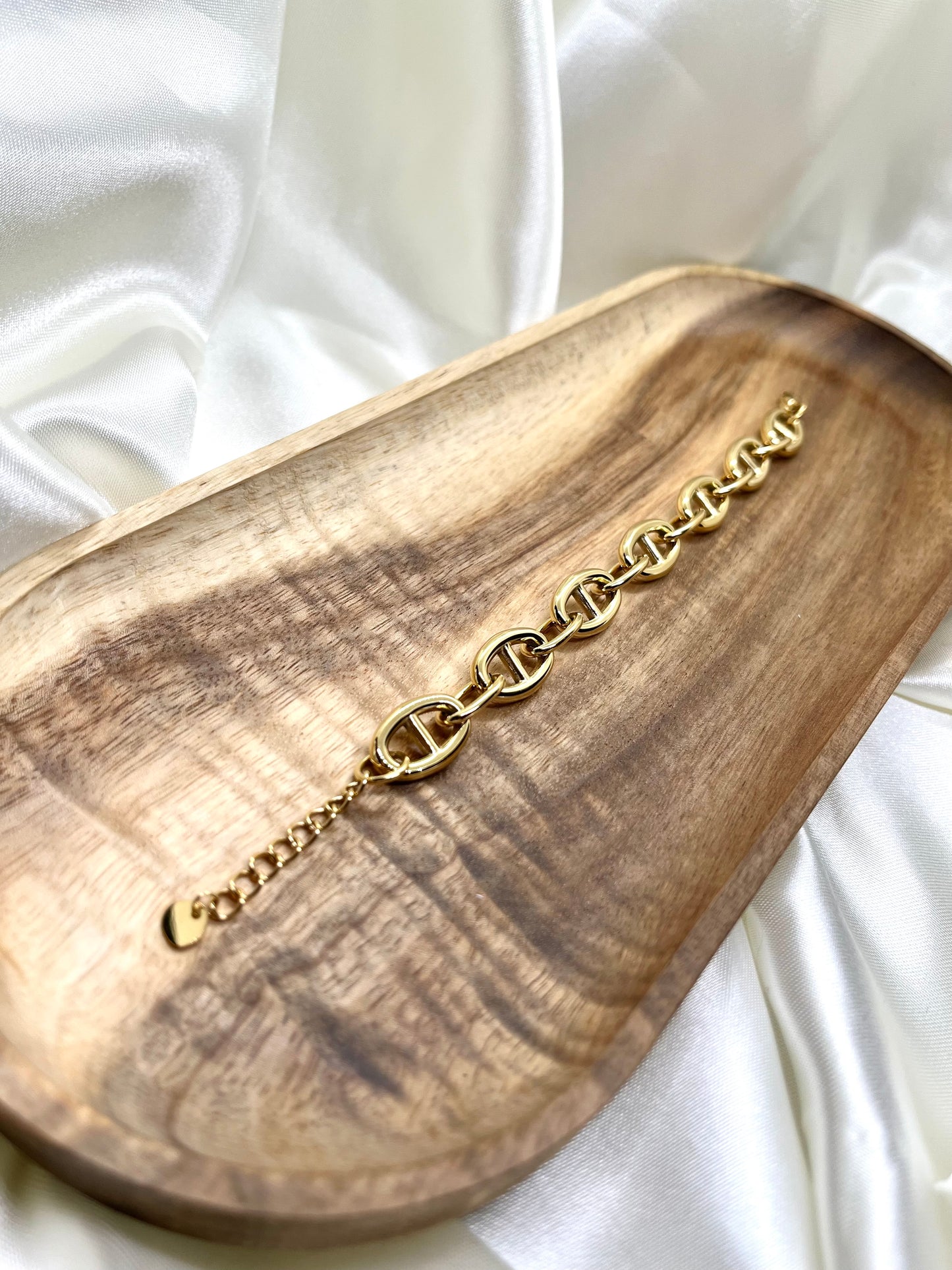 Bracelet doré maille marine