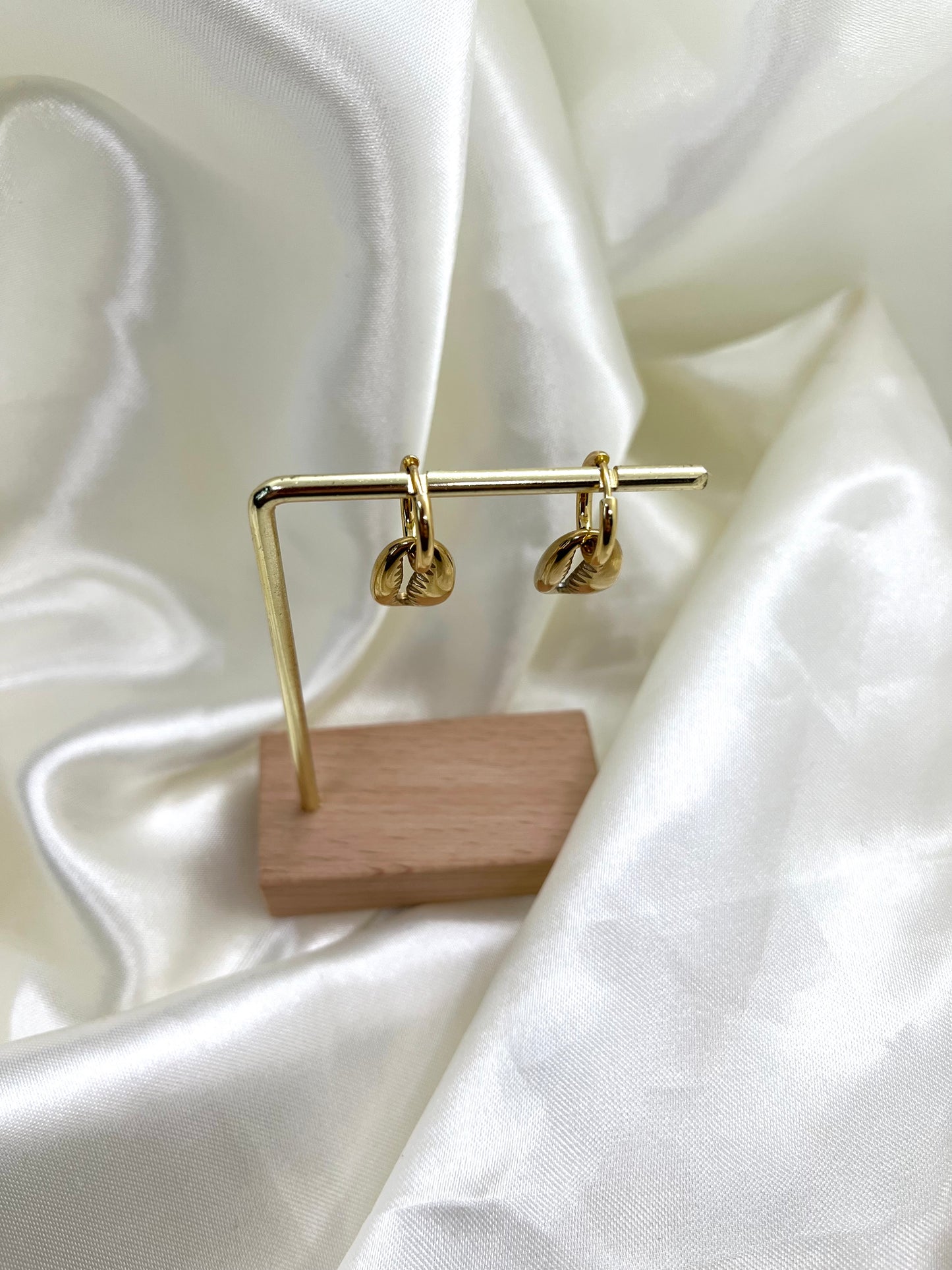 Boucles d’oreilles doré coquillage