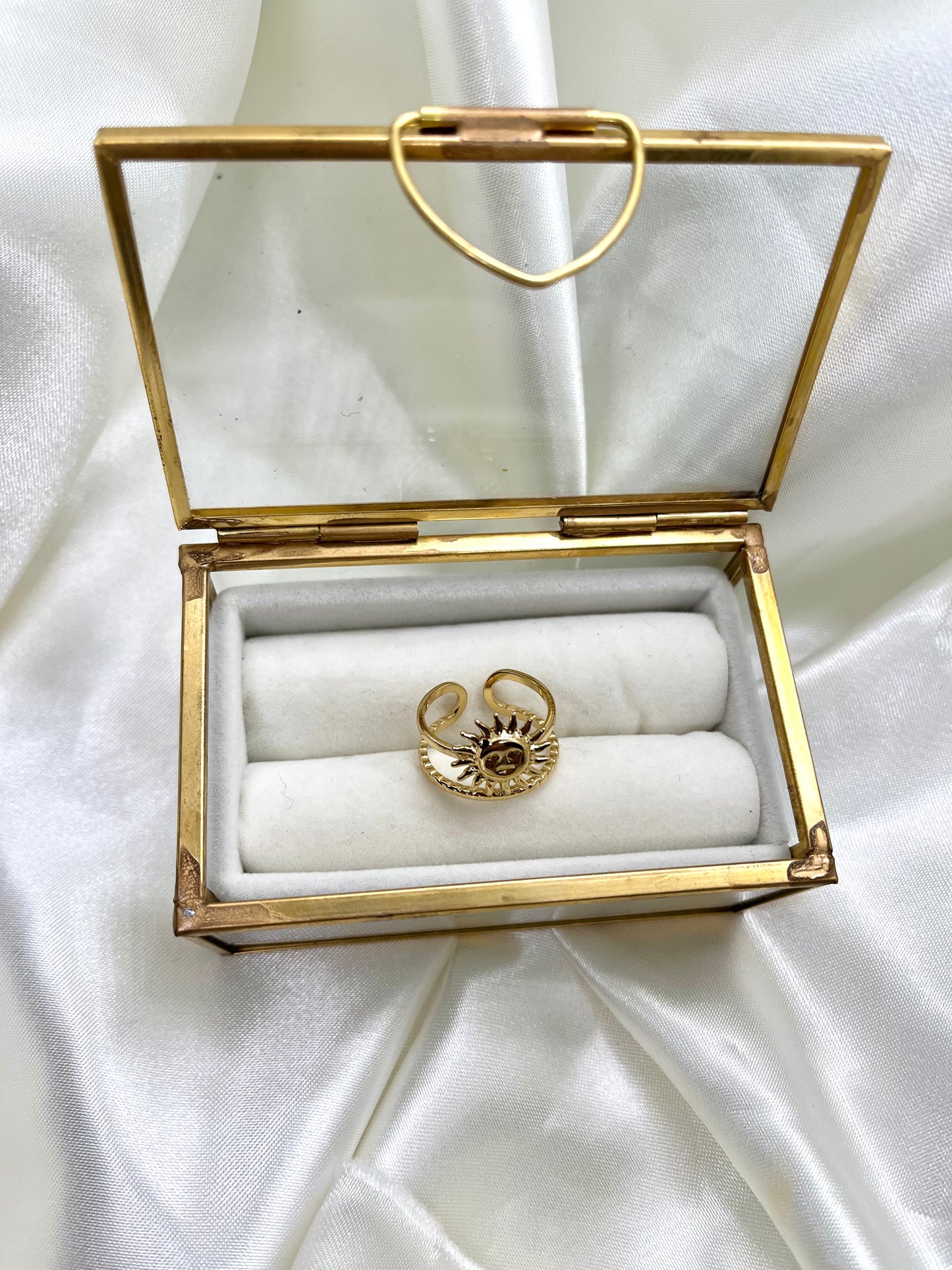 Bague doré soleil
