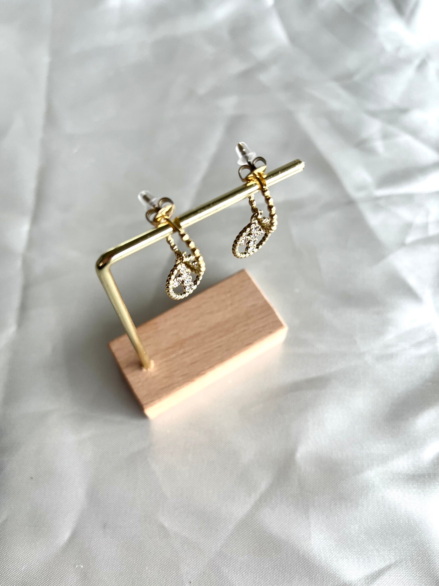Boucles d’oreilles doré Croix