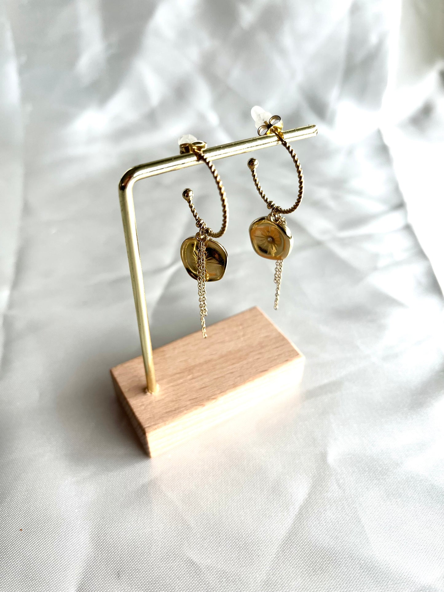 Boucles d’oreilles doré Emina