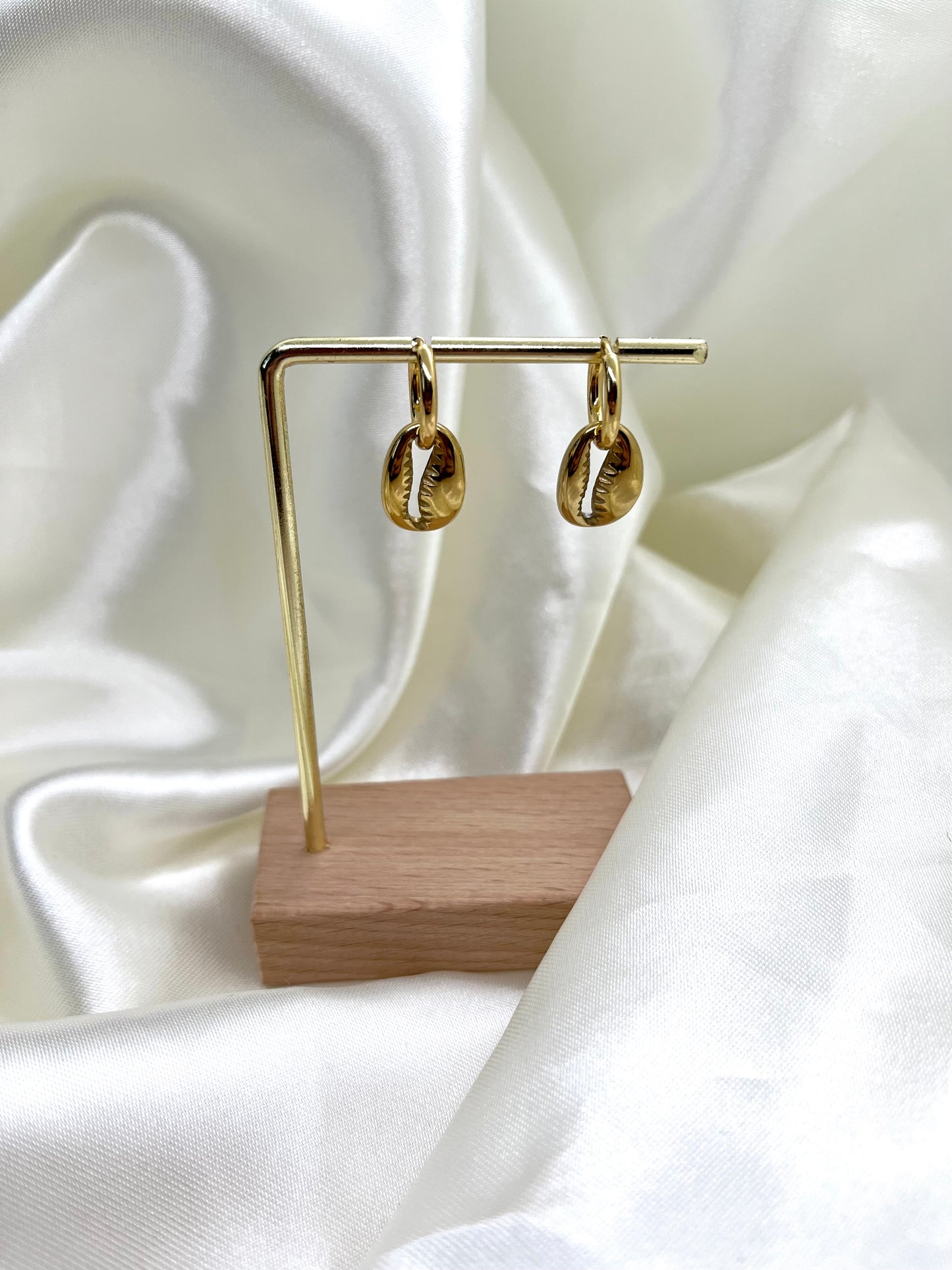 Boucles d’oreilles doré coquillage