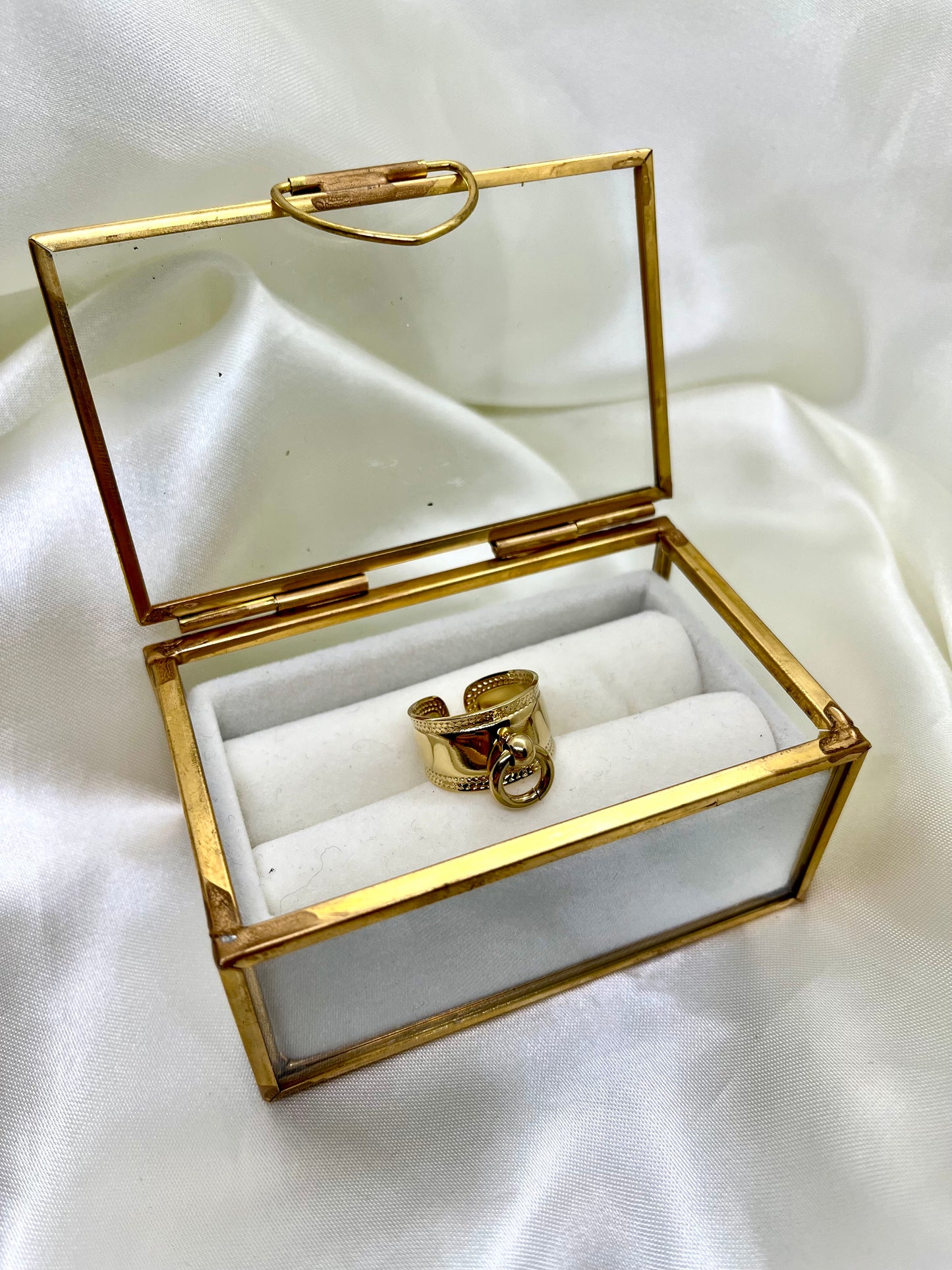 Bague doré anneau