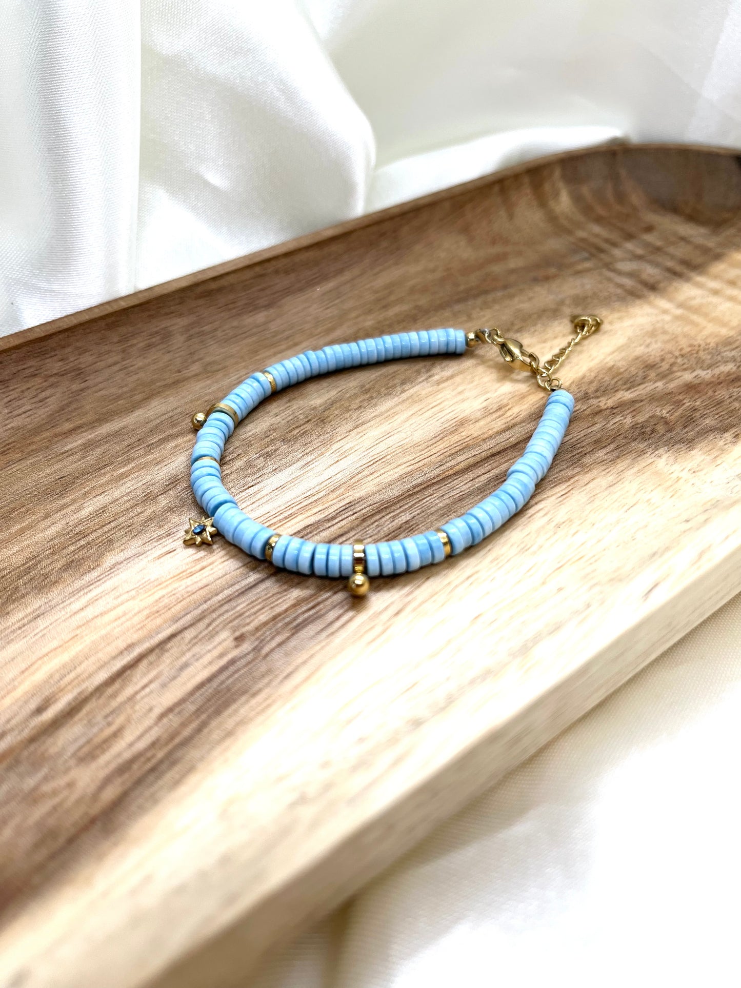 Bracelet perles turquoise Sansa