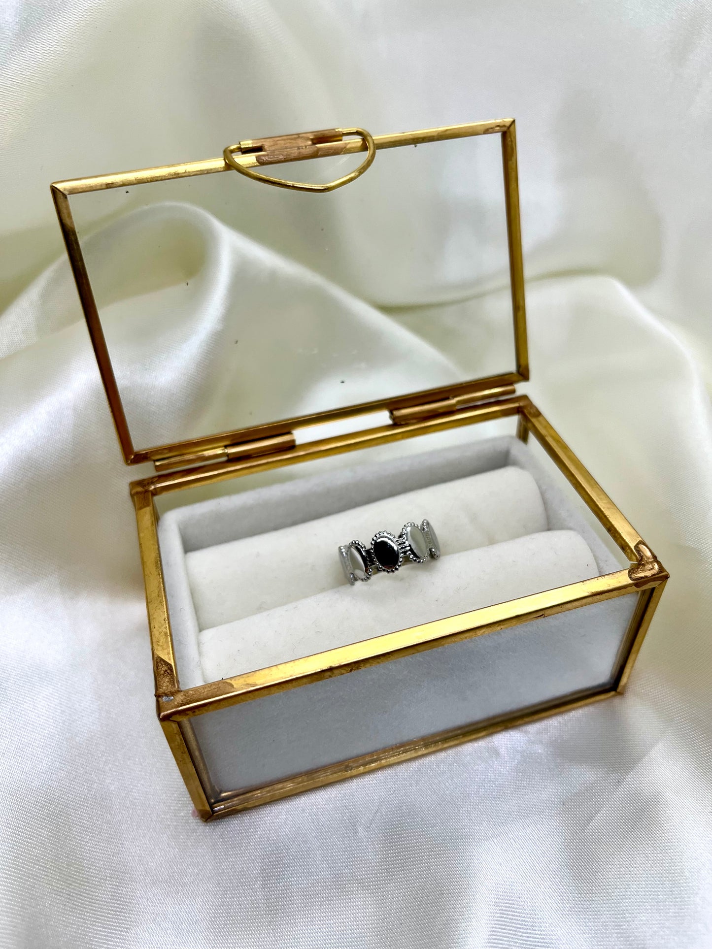 Bague argentée