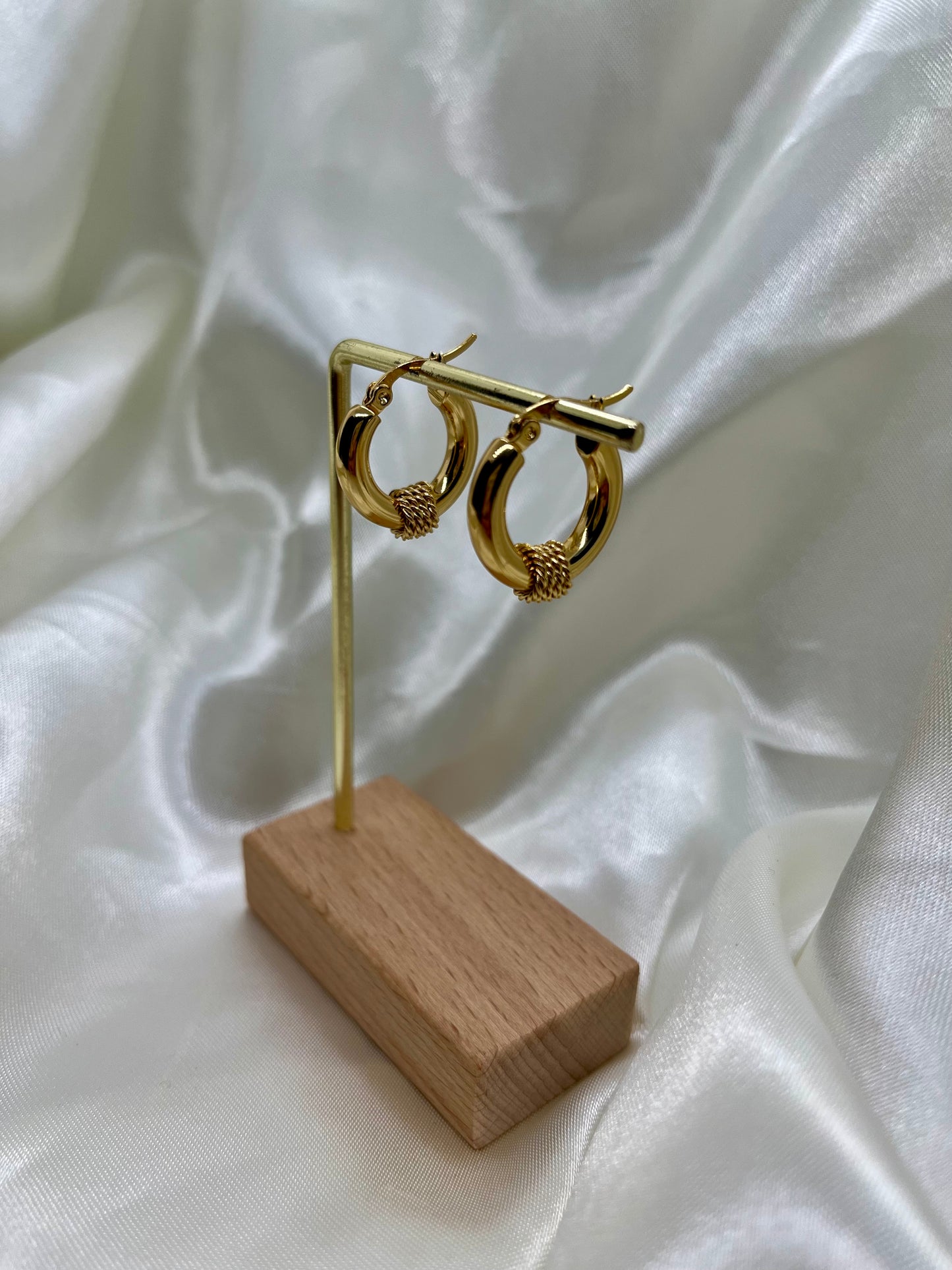 Boucles d’oreilles anneaux dorés