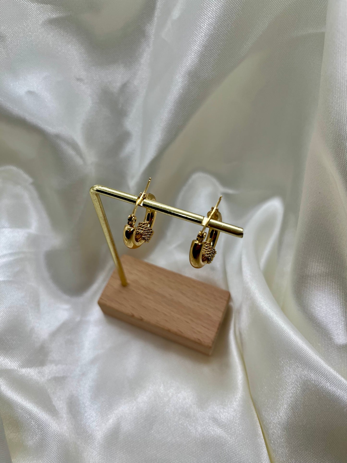 Boucles d’oreilles anneaux dorés