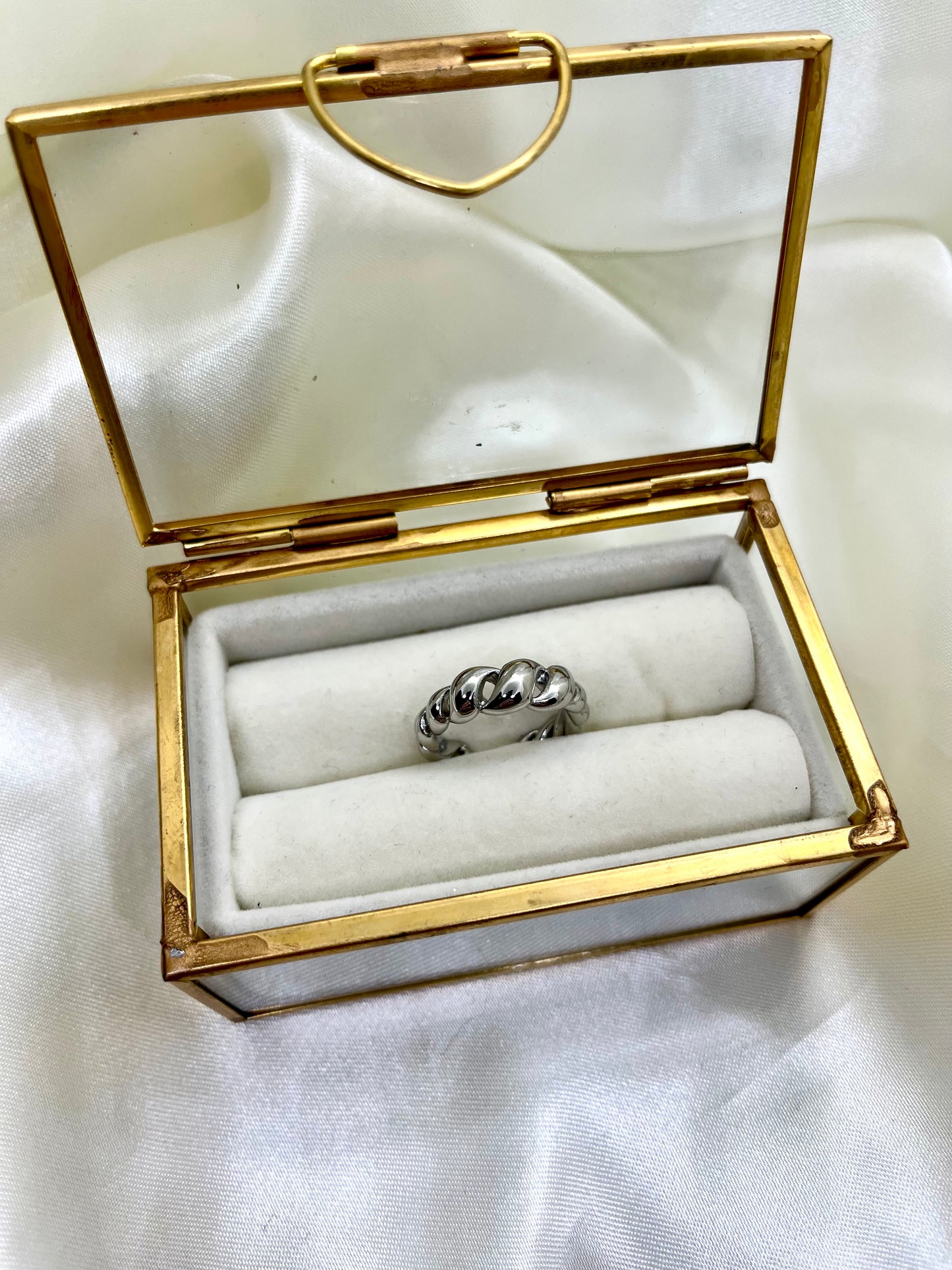 Bague argentée