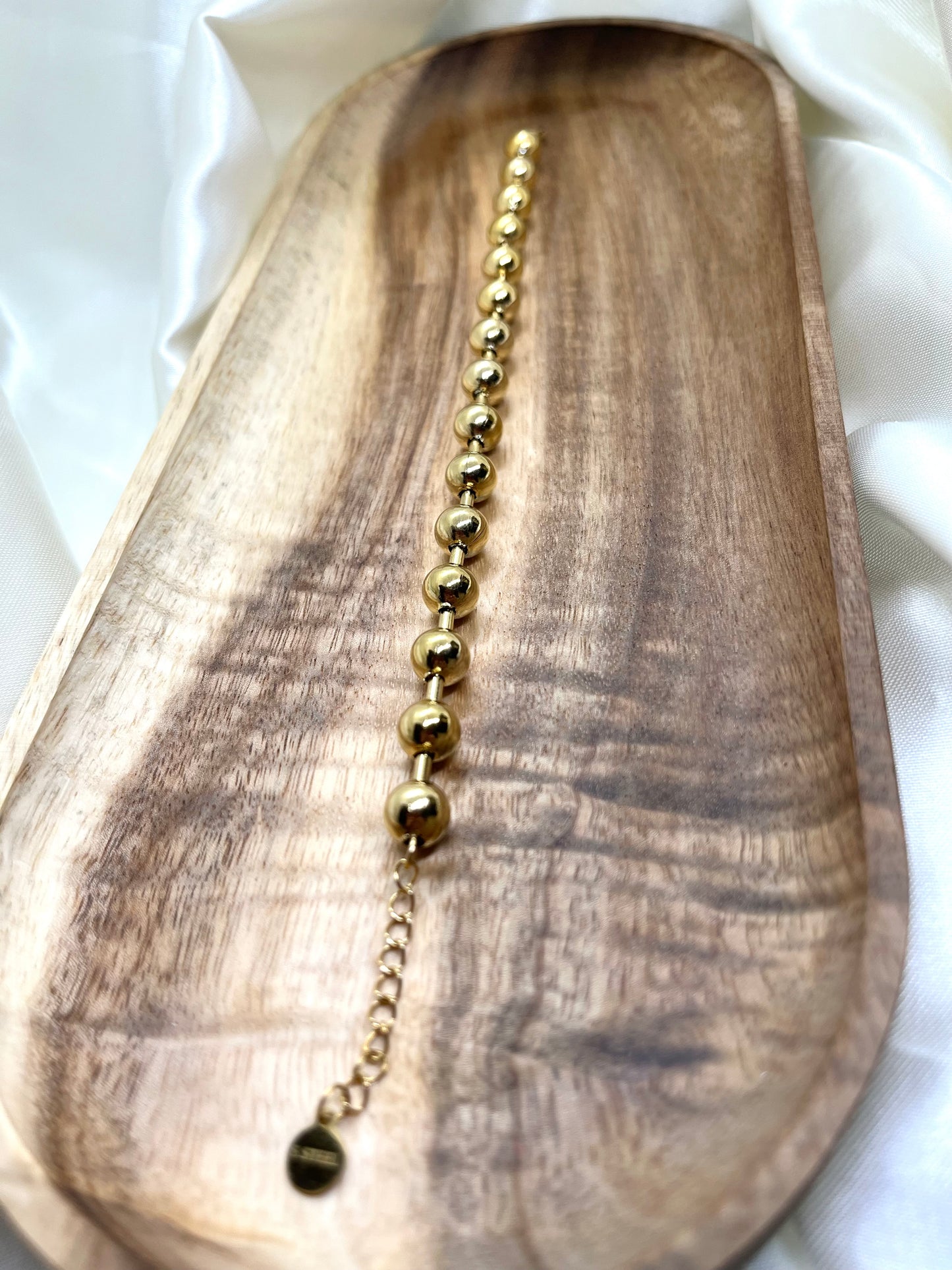 Bracelet doré boules