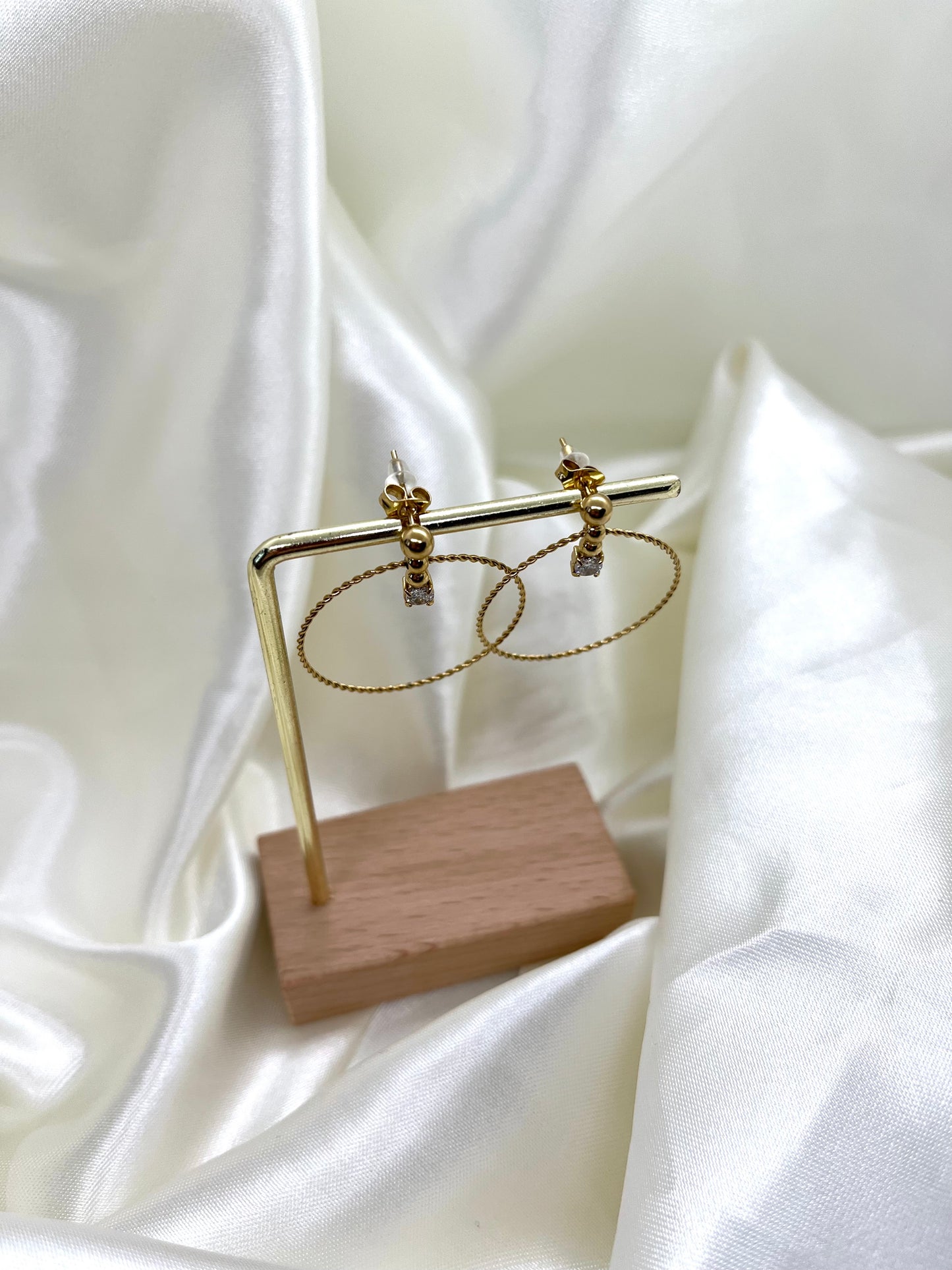 Boucles d’oreilles doré et strass Clara