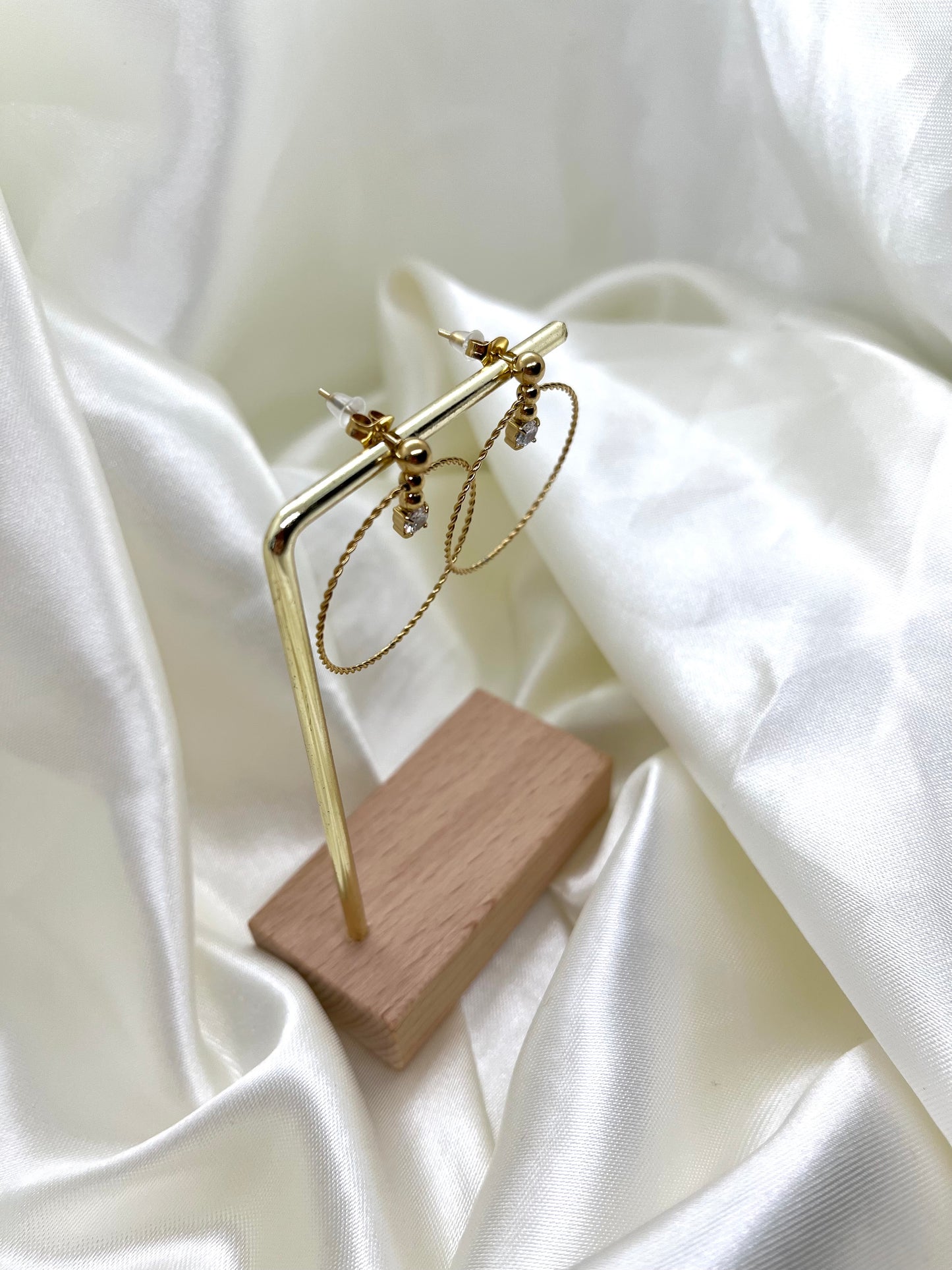 Boucles d’oreilles doré et strass Clara