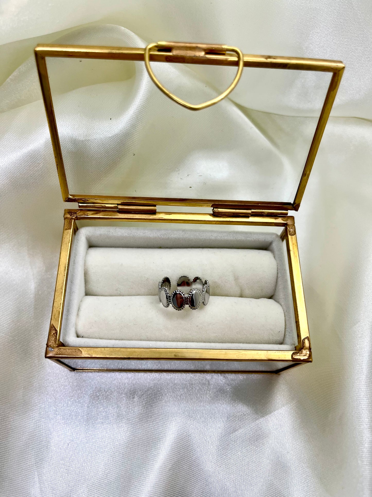 Bague argentée