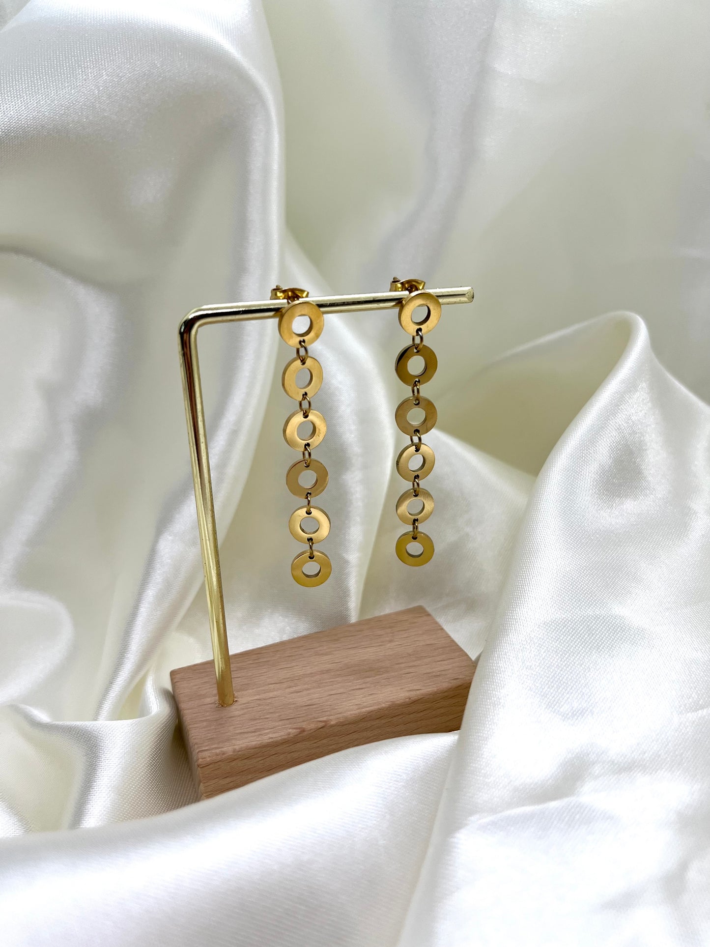 Boucles d’oreilles doré pendantes Centra