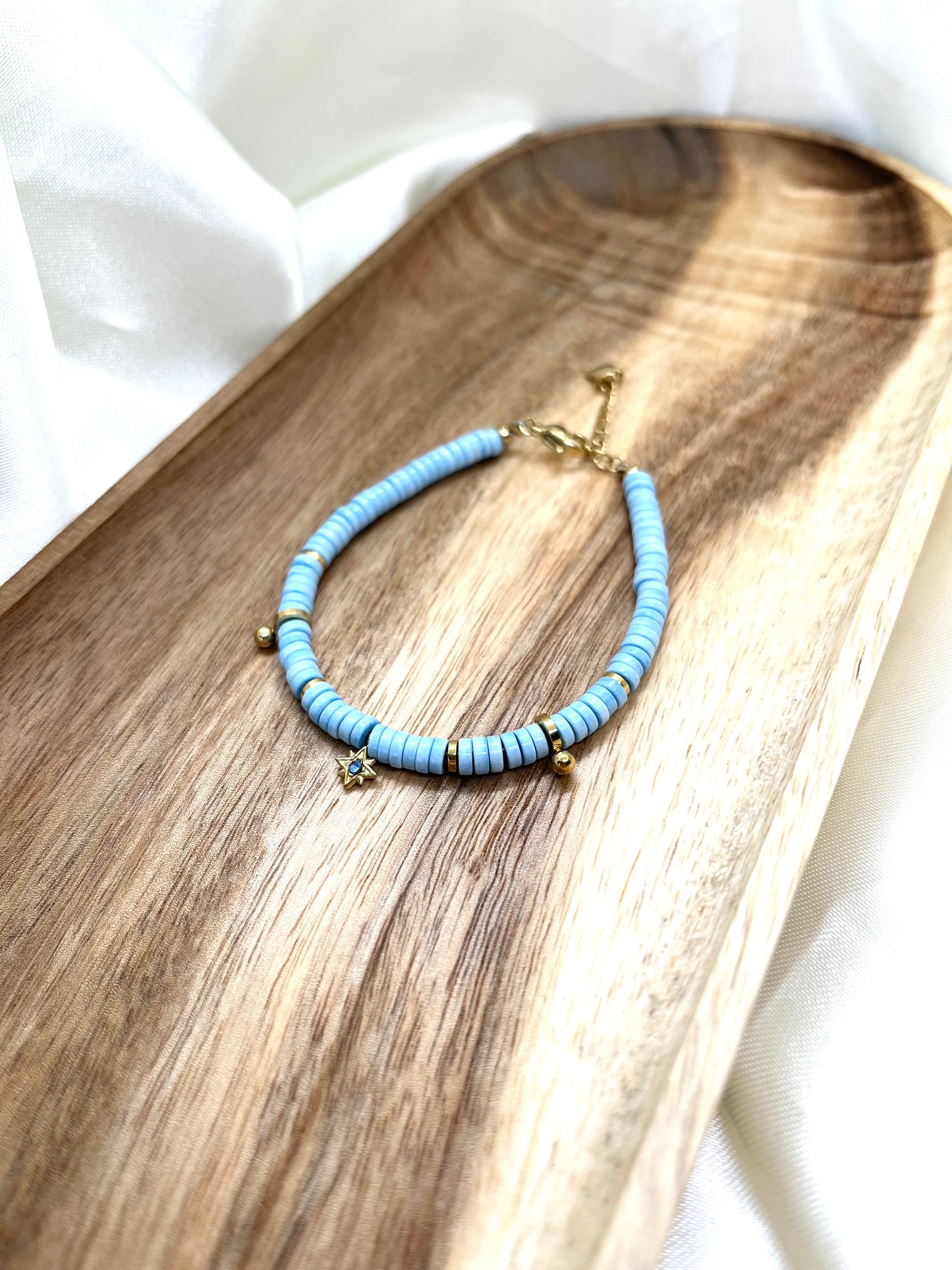 Bracelet perles turquoise Sansa