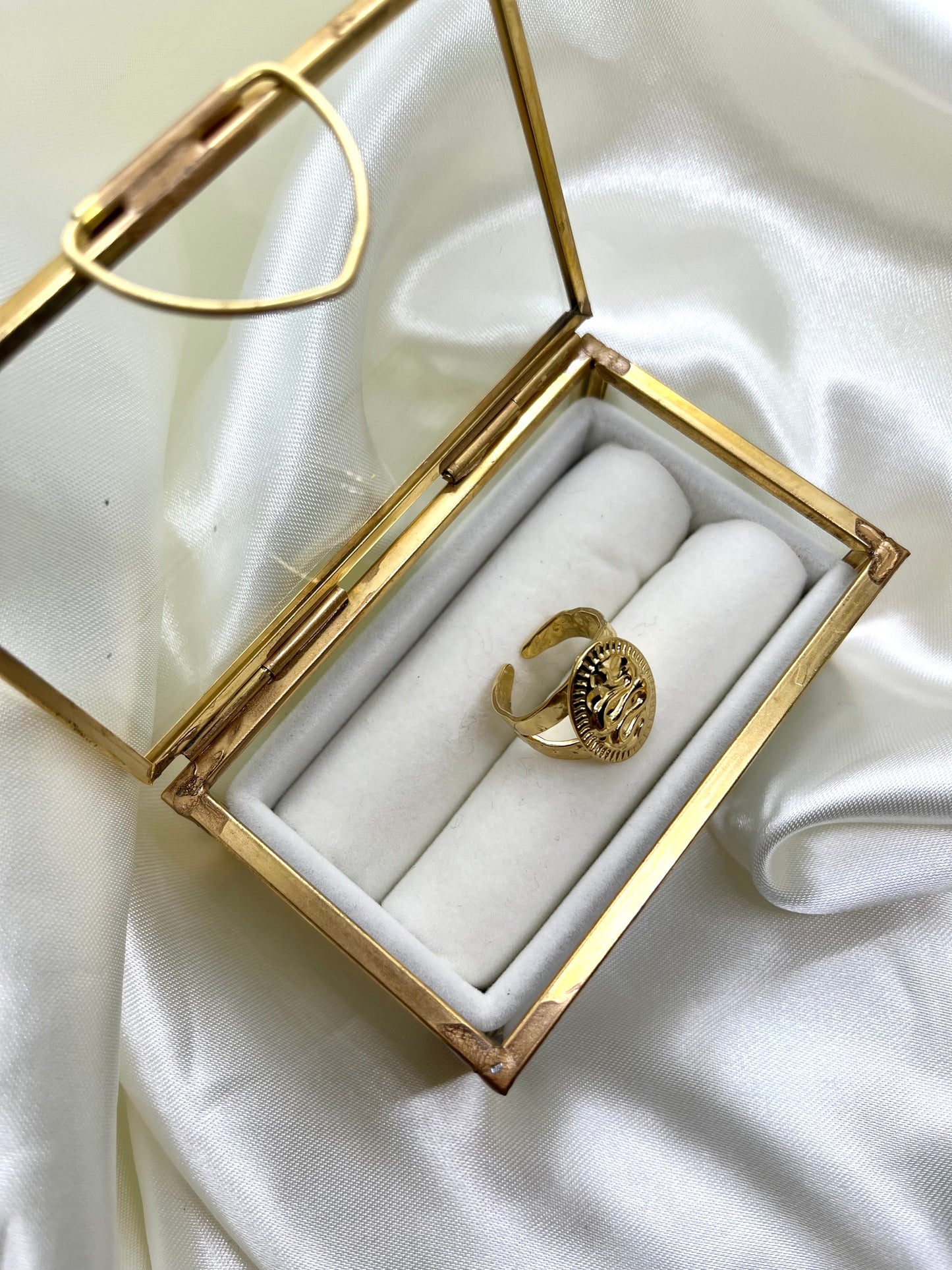Bague doré serpent