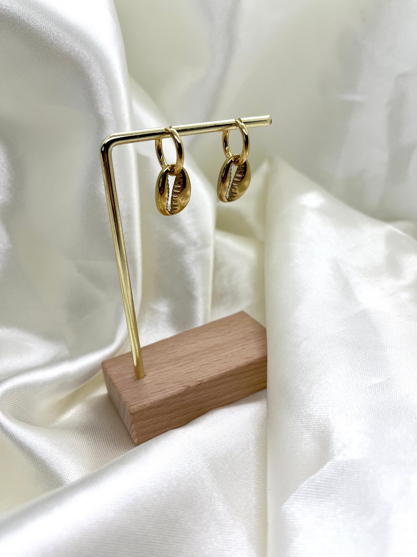 Boucles d’oreilles doré coquillage