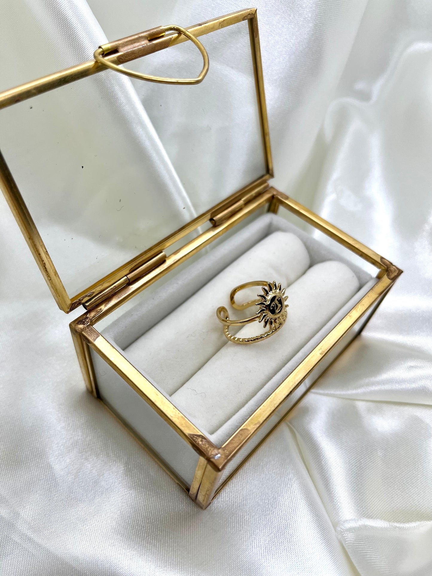 Bague doré soleil