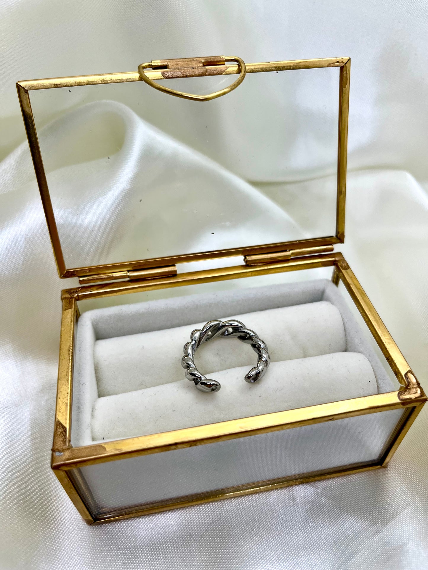 Bague argentée