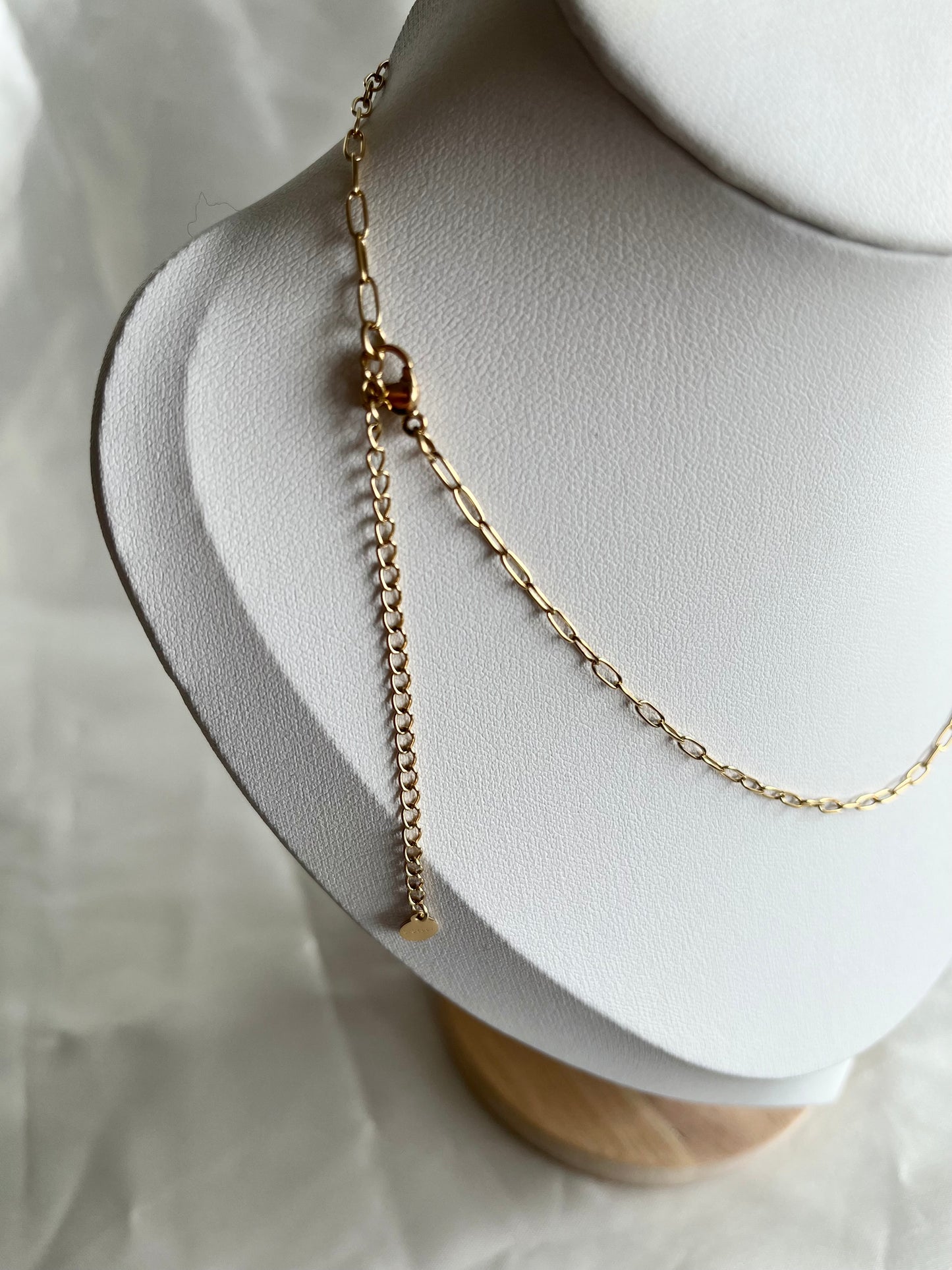 Collier doré et rose Élisabeth