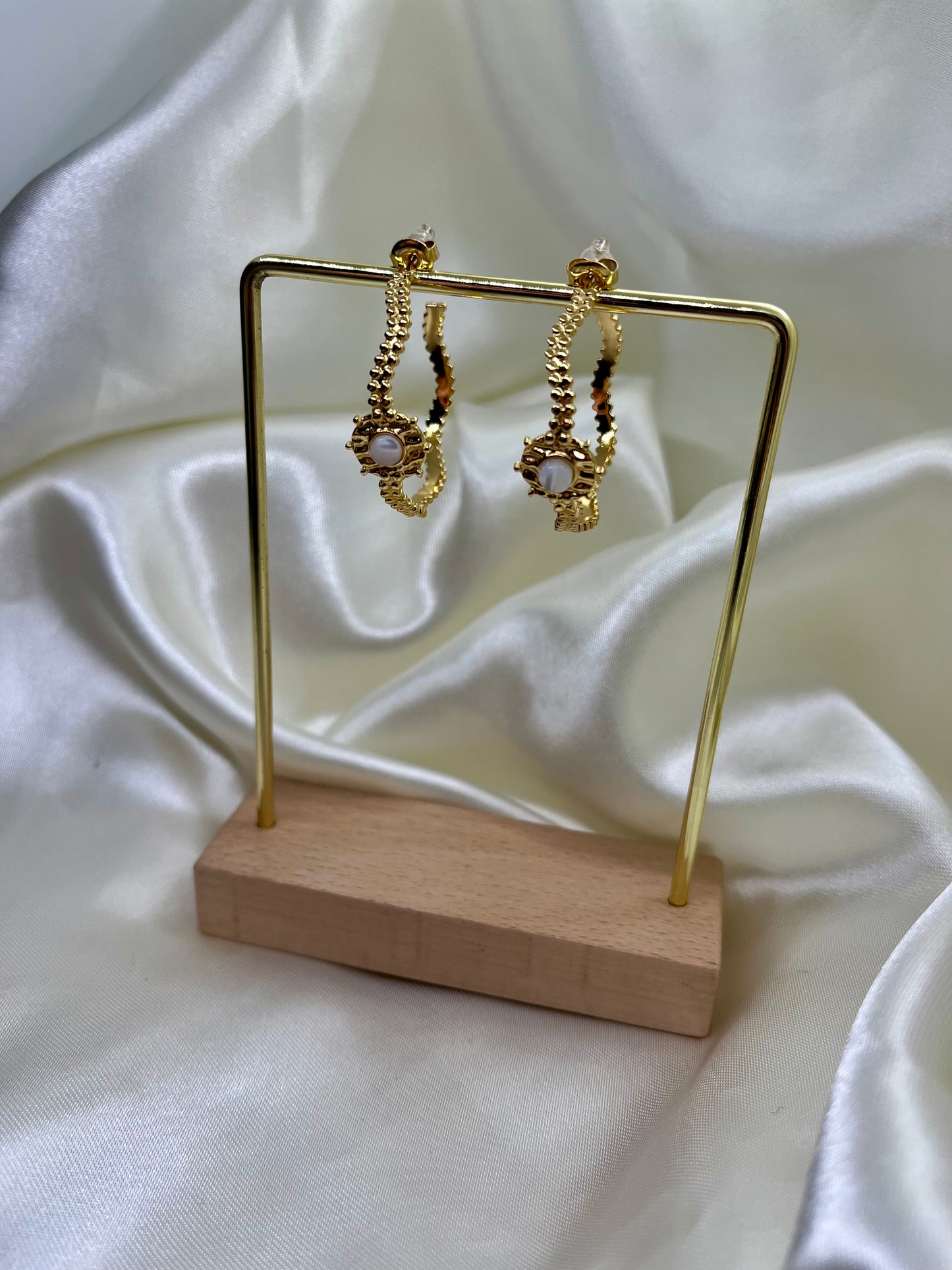 Boucles anneaux doré