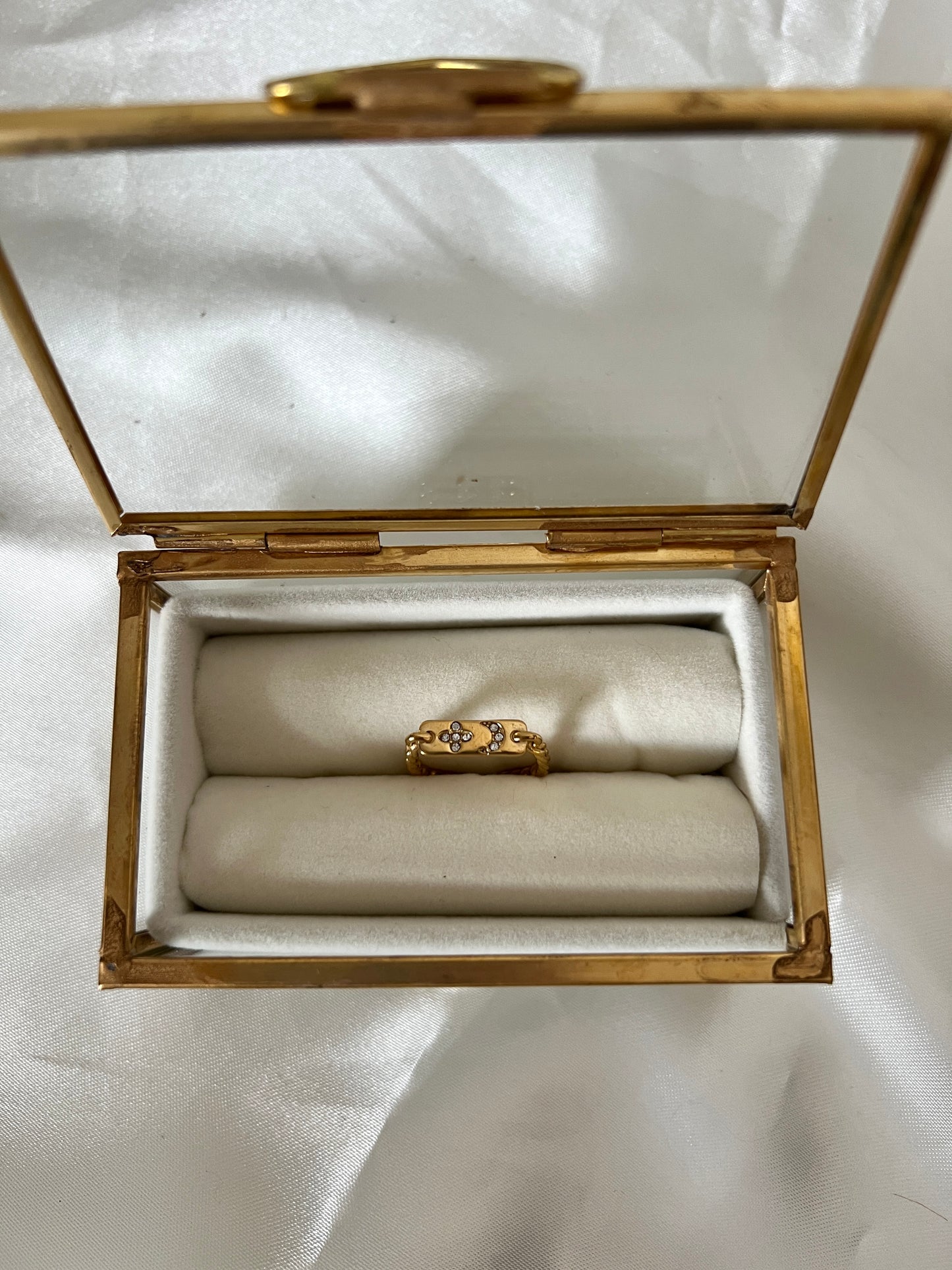 Bague doré et strass Lolita