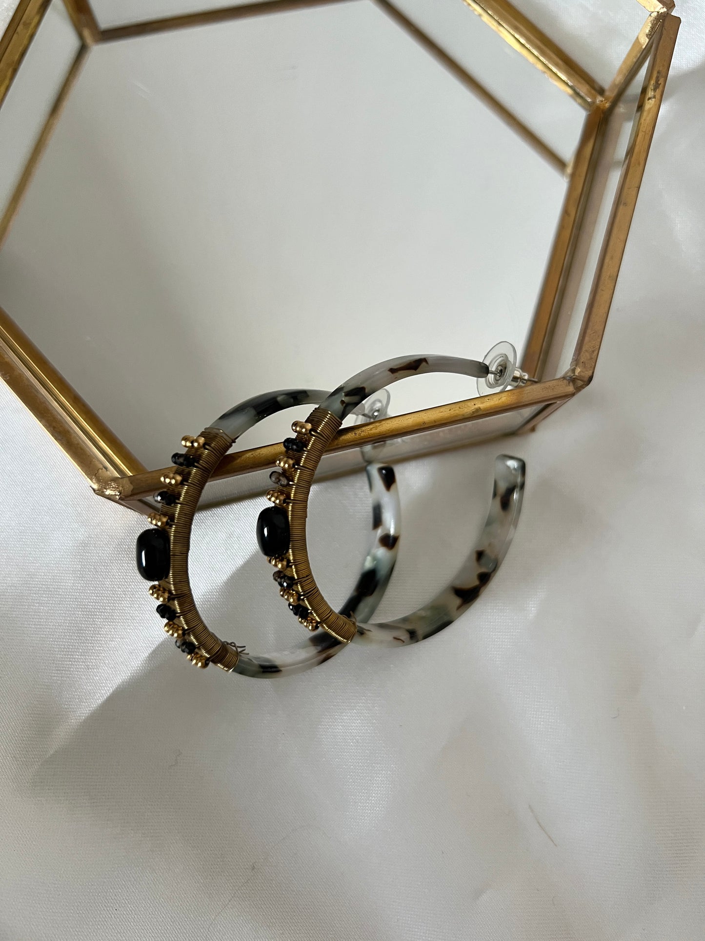 Boucles d'oreilles anneaux Saza