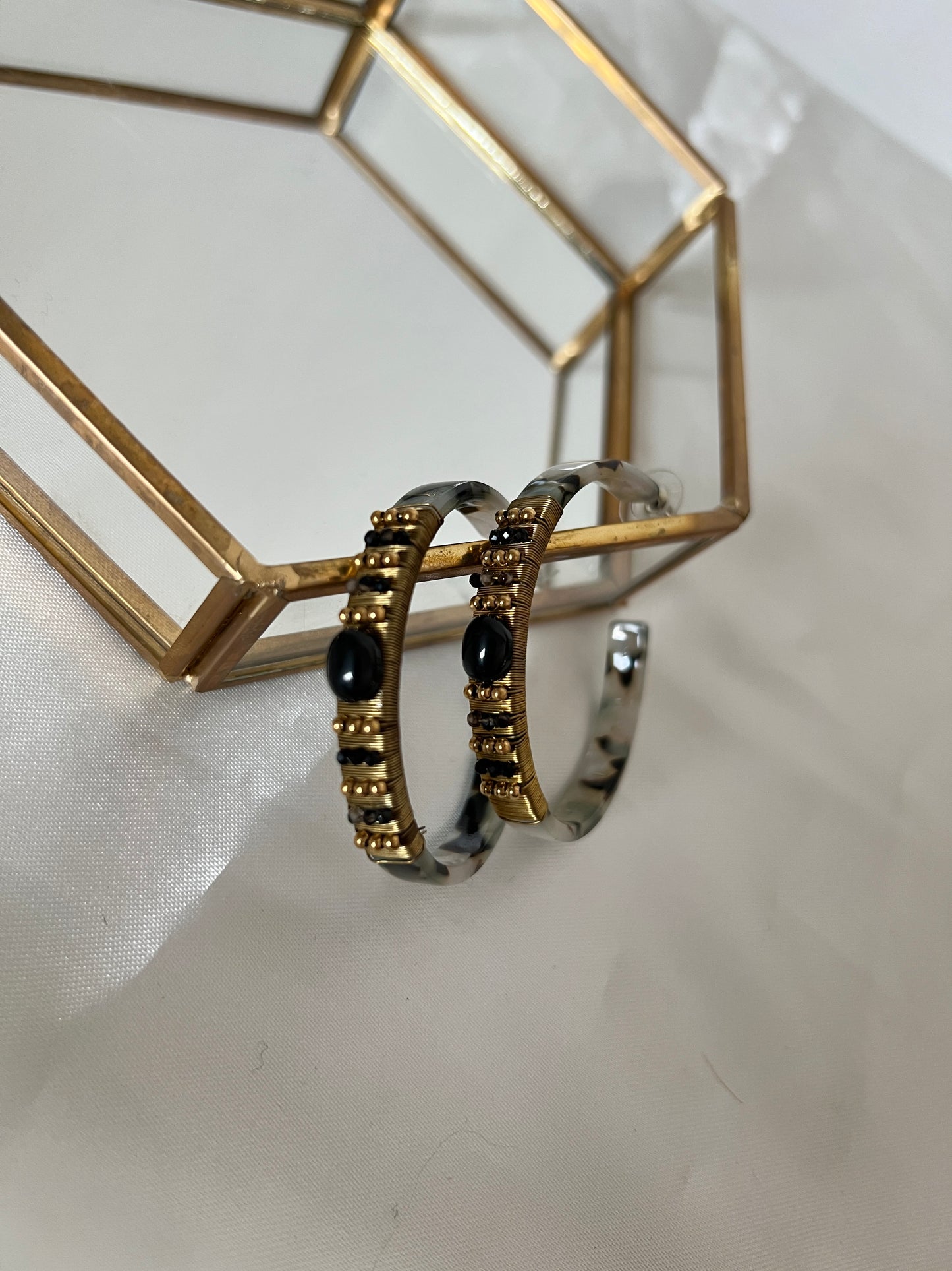 Boucles d'oreilles anneaux Saza