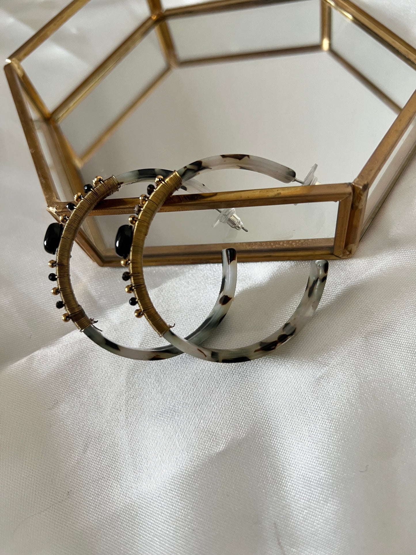 Boucles d'oreilles anneaux Saza