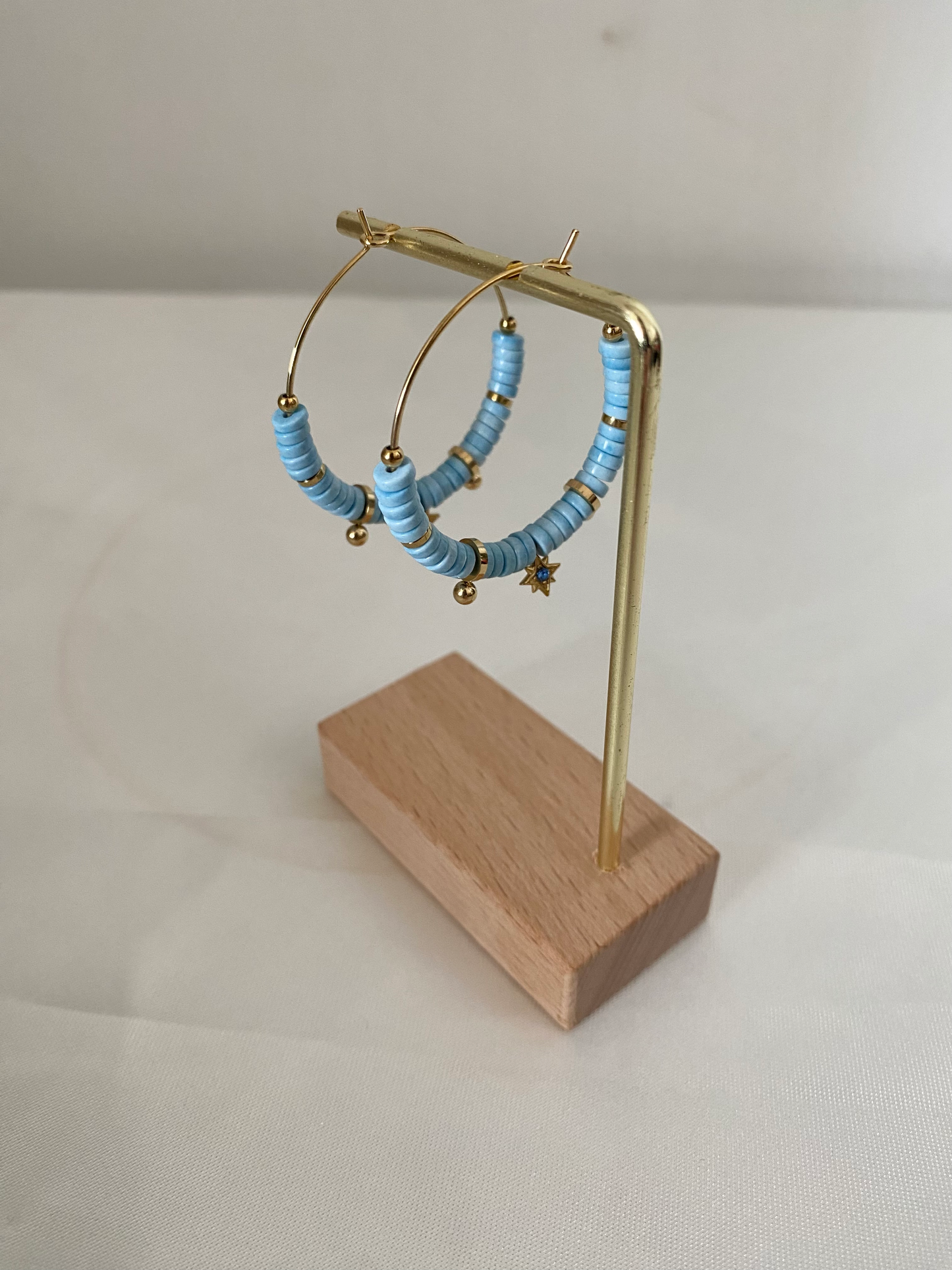 Boucles d'oreilles Evy bleu