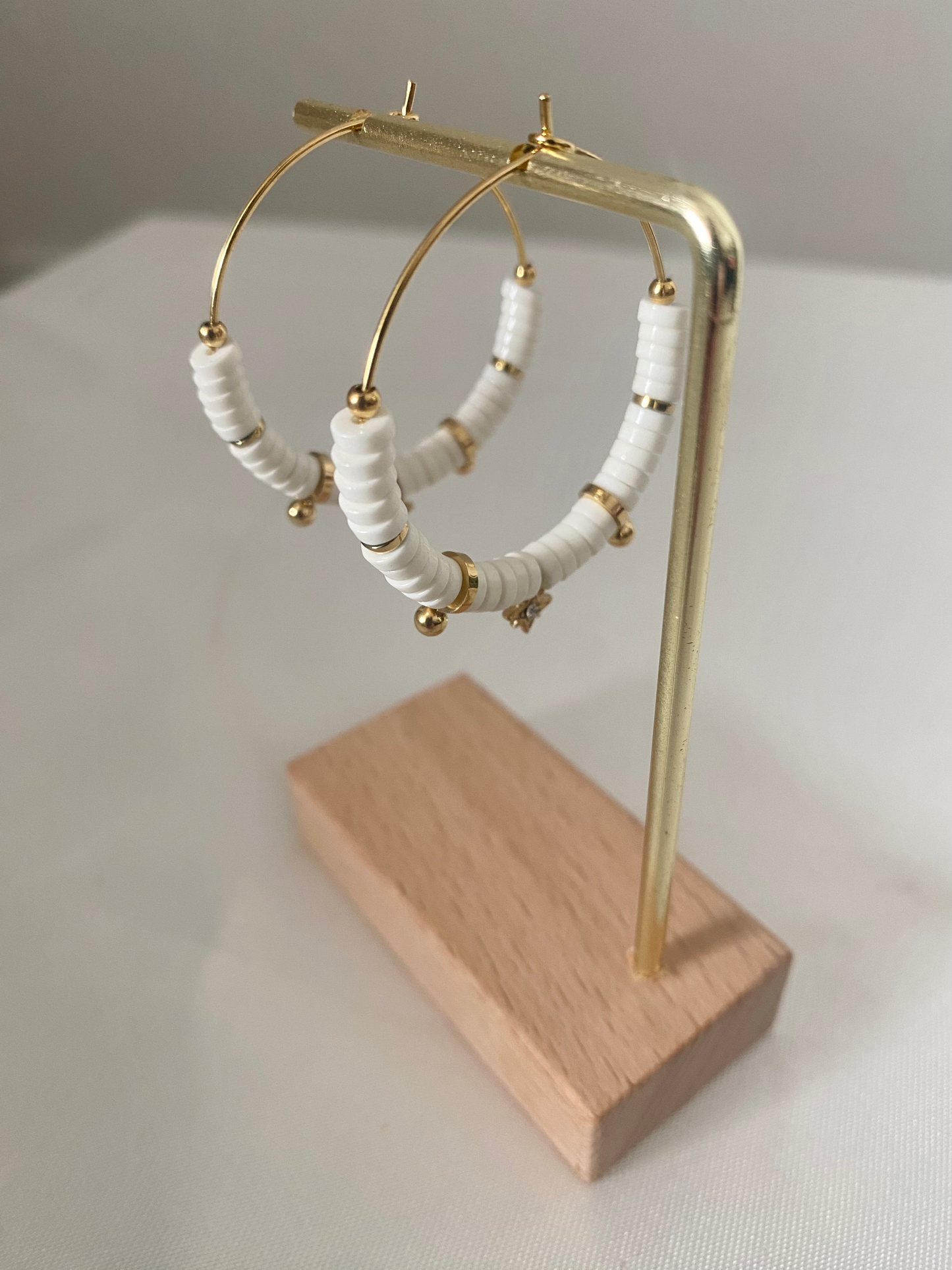 Boucles d'oreilles Evy blanc