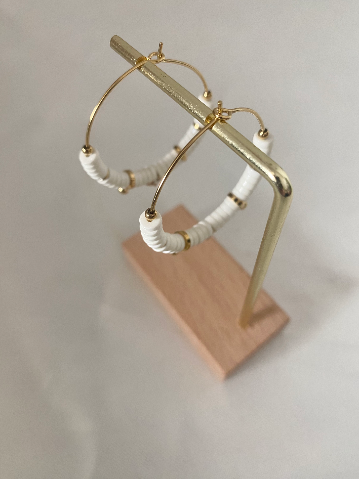 Boucles d'oreilles Evy blanc