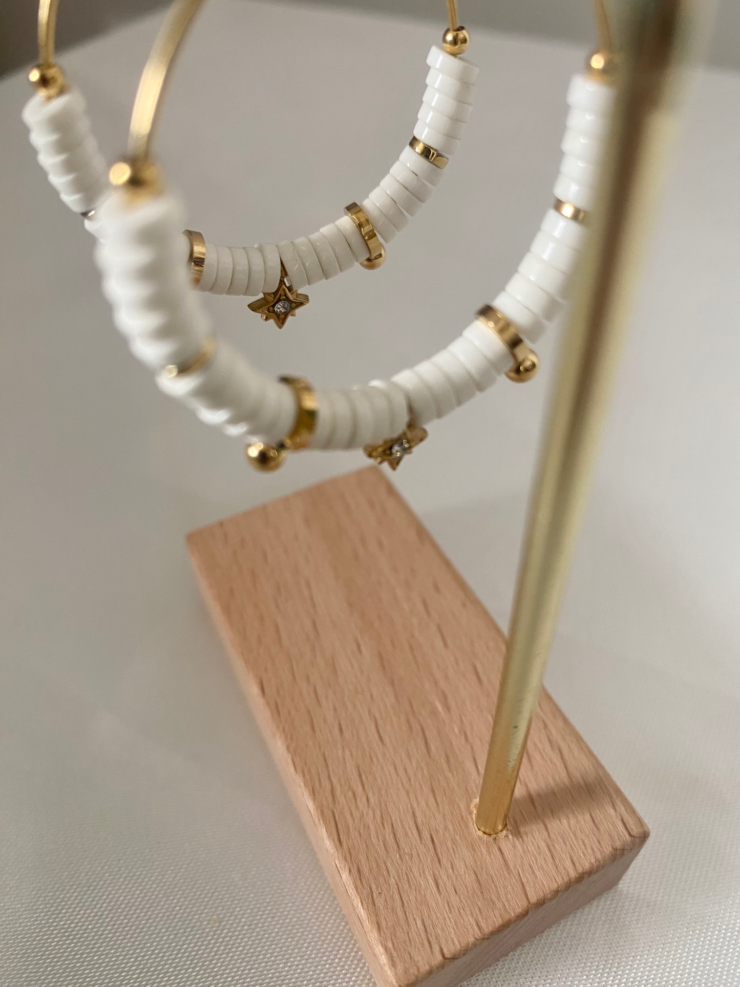 Boucles d'oreilles Evy blanc