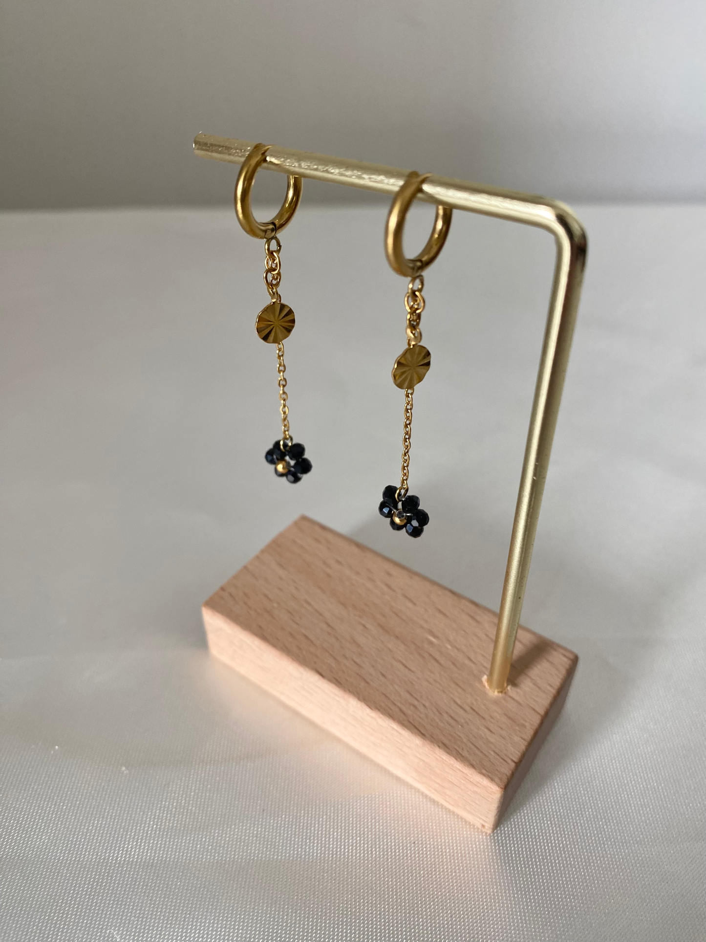Boucles d'oreilles Aya noir