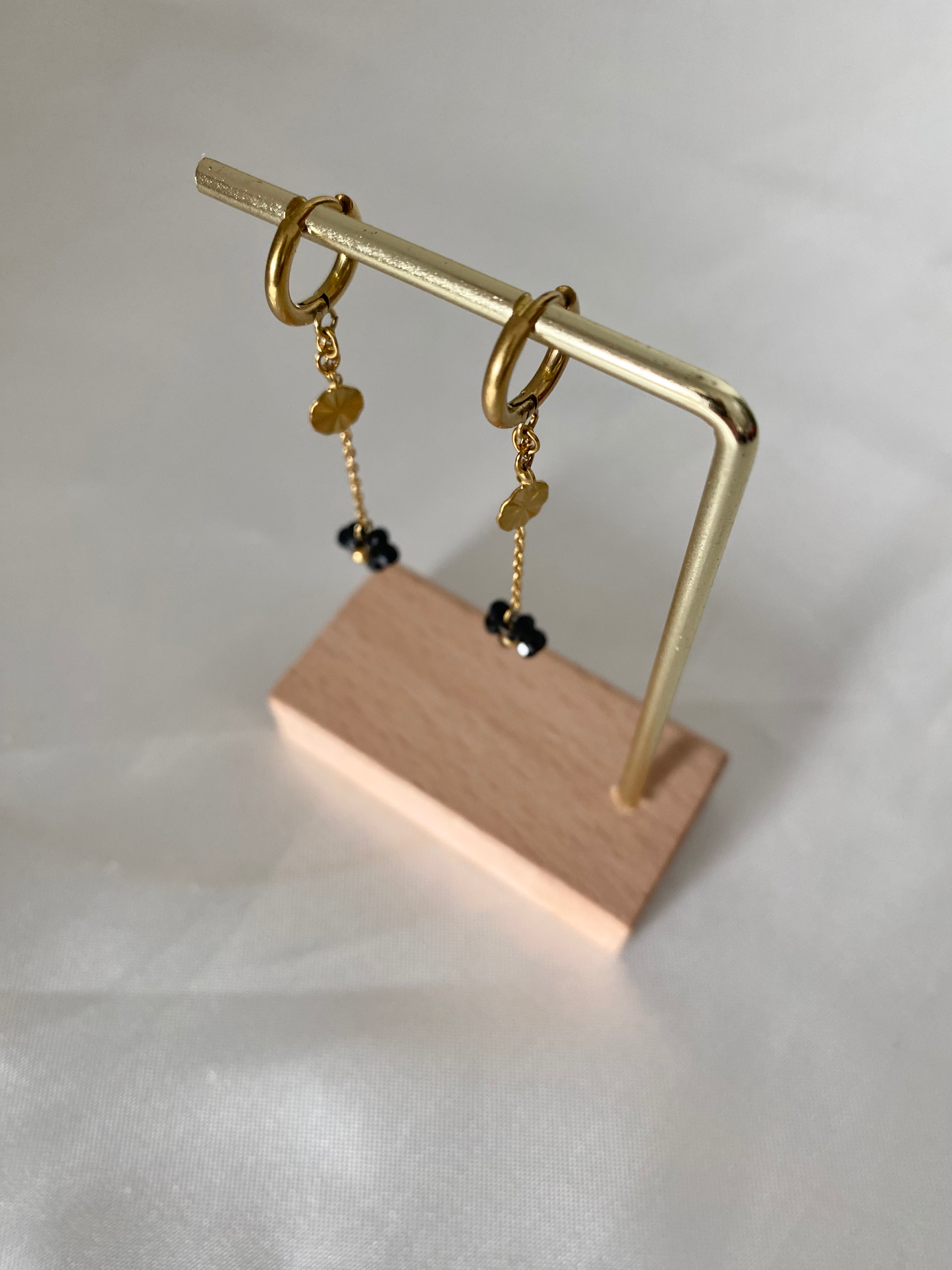 Boucles d'oreilles Aya noir