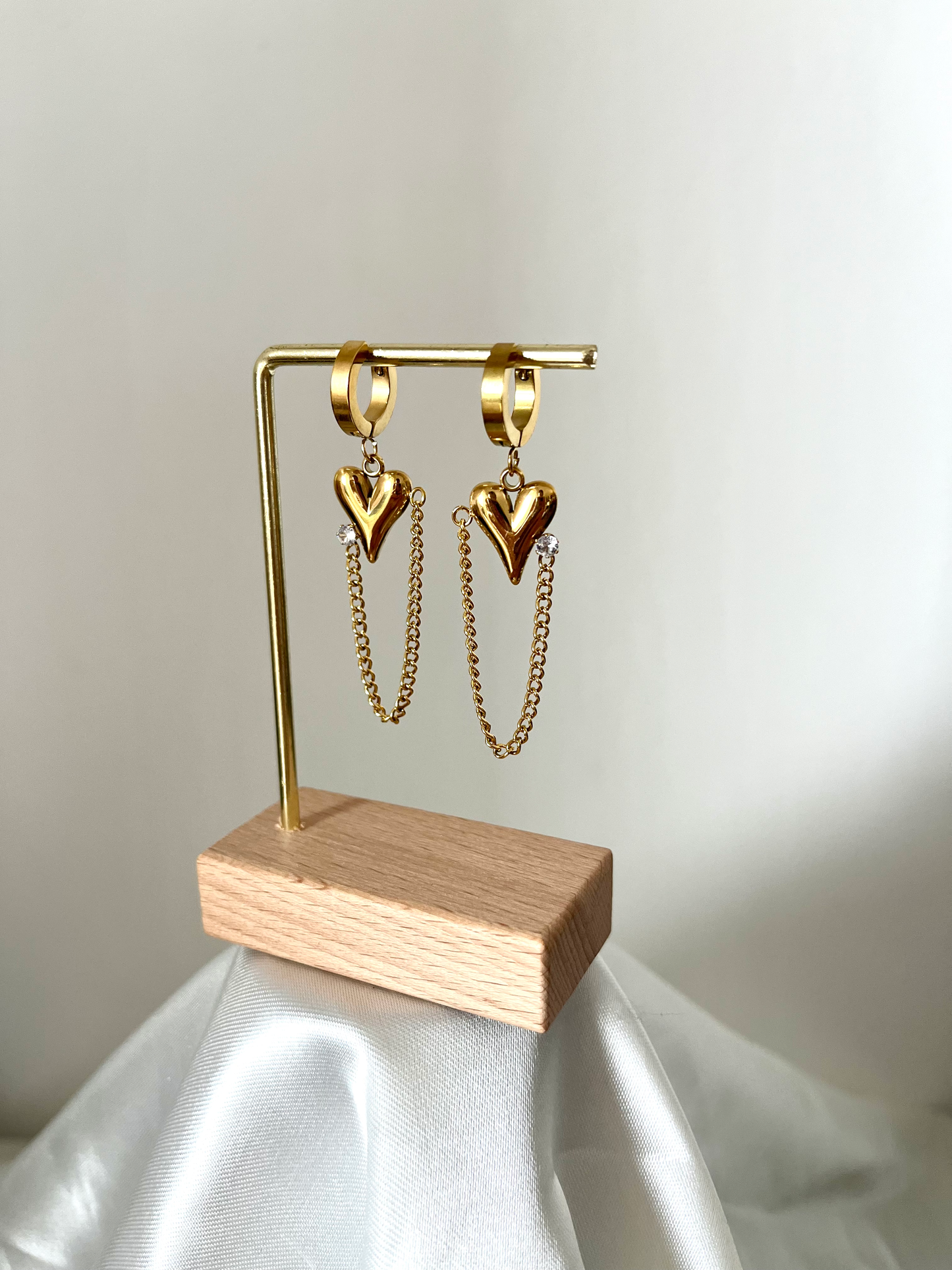 Boucles d'oreilles coeur doré May
