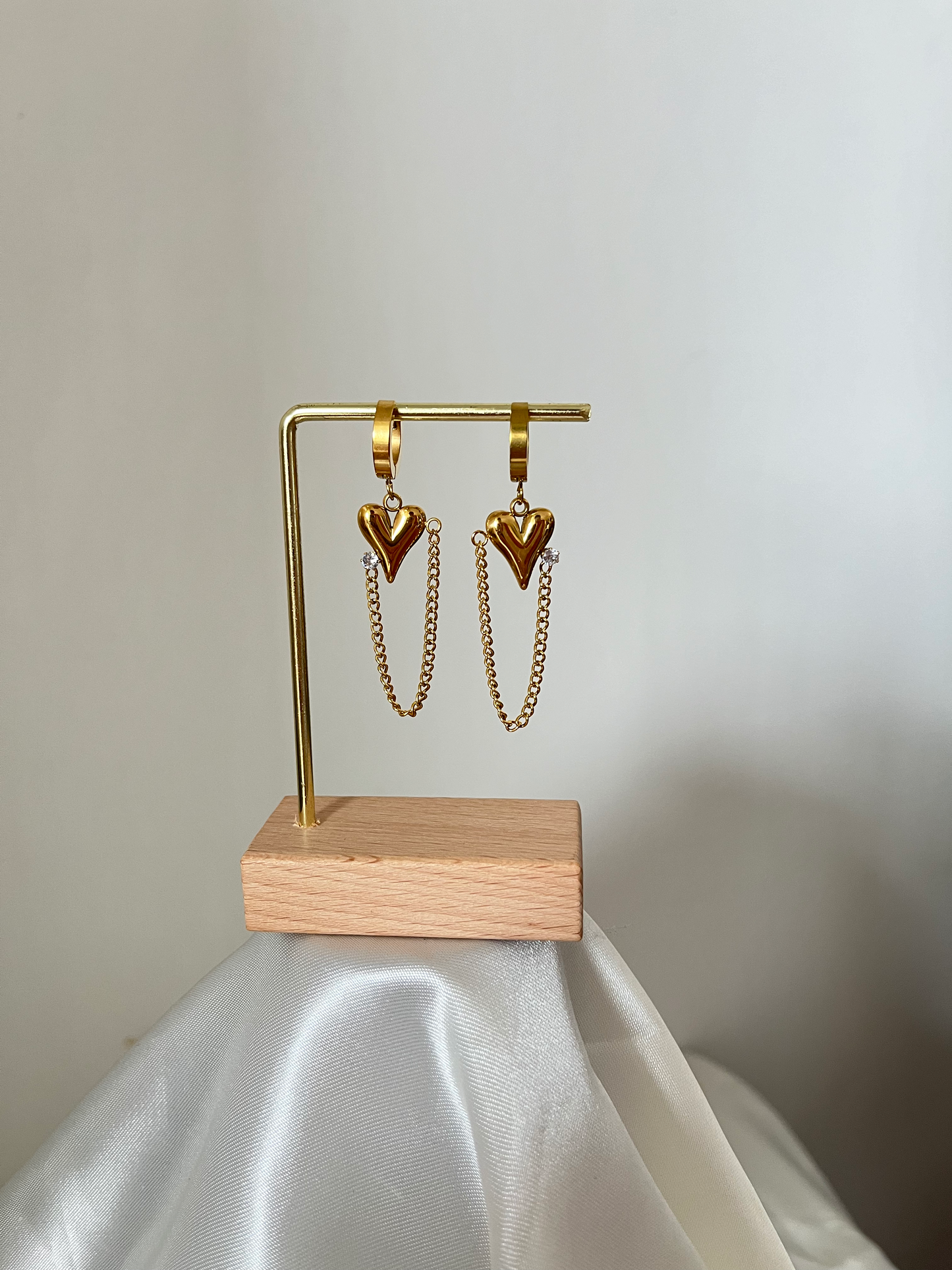 Boucles d'oreilles coeur doré May