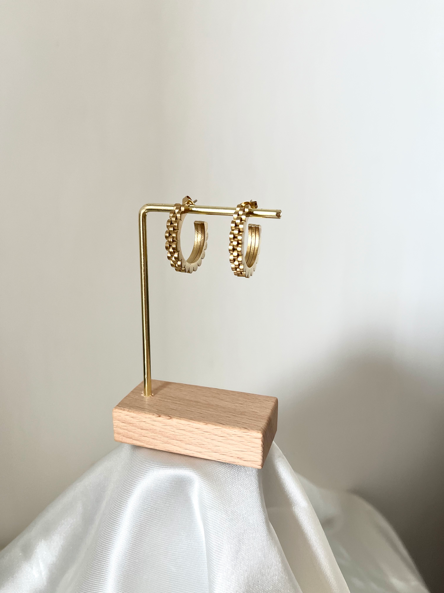 Boucles d'oreilles anneaux doré Carry
