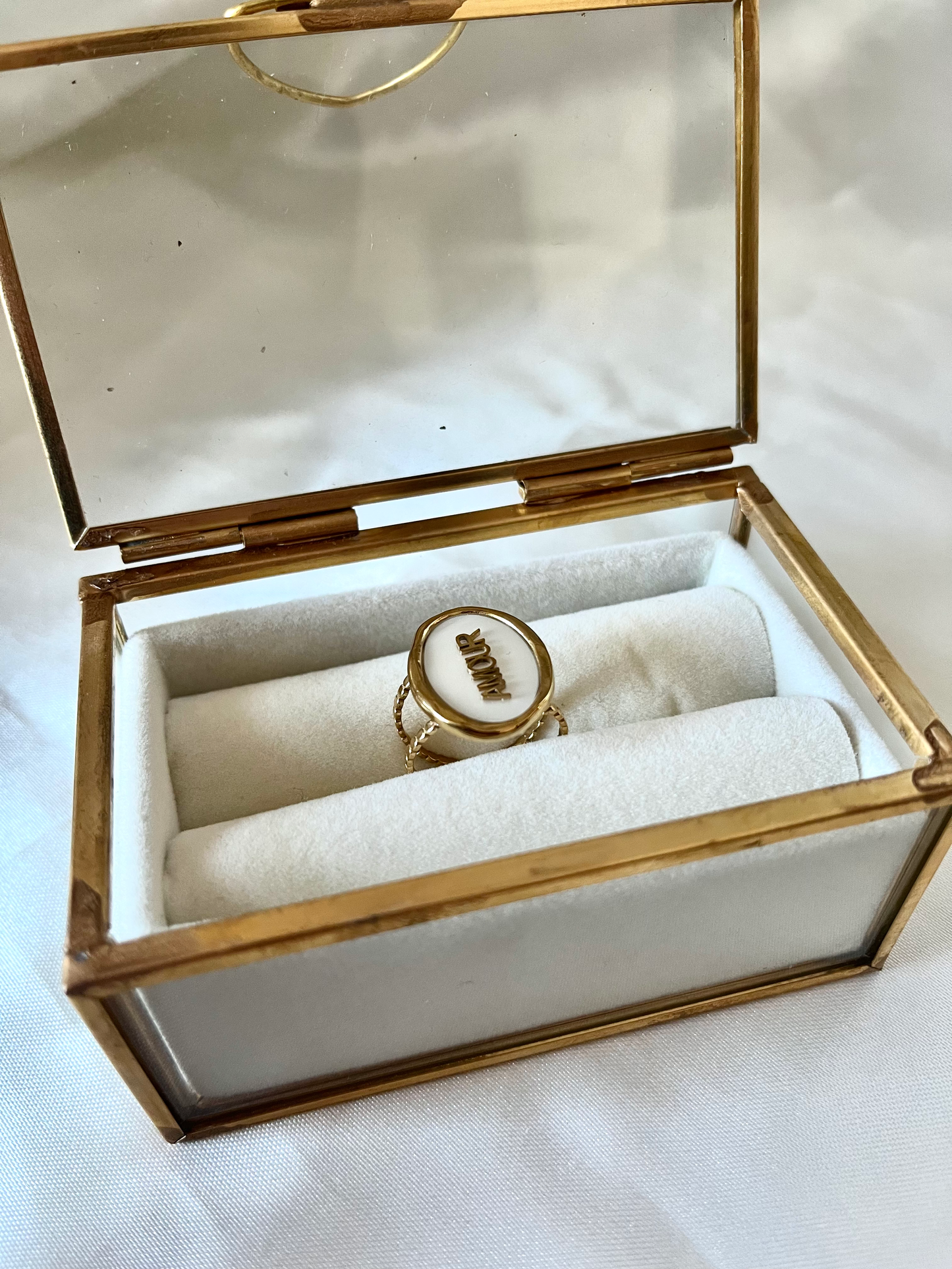 Bague doré Amour