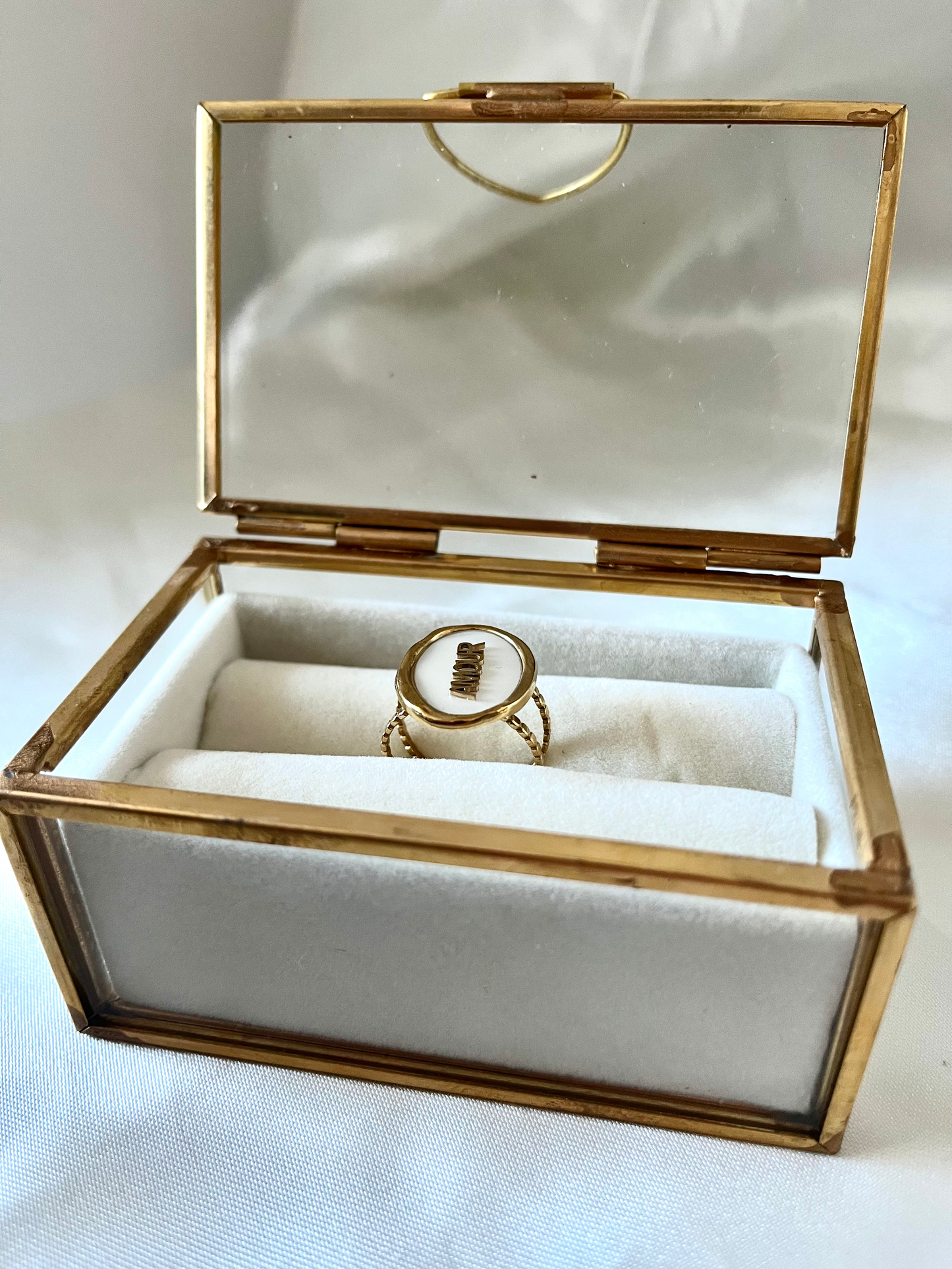 Bague doré Amour
