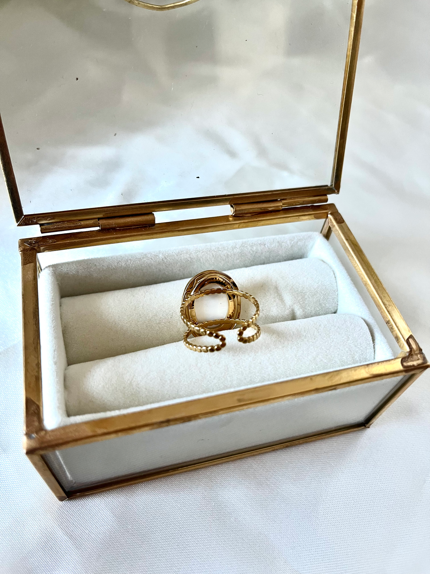 Bague doré Amour