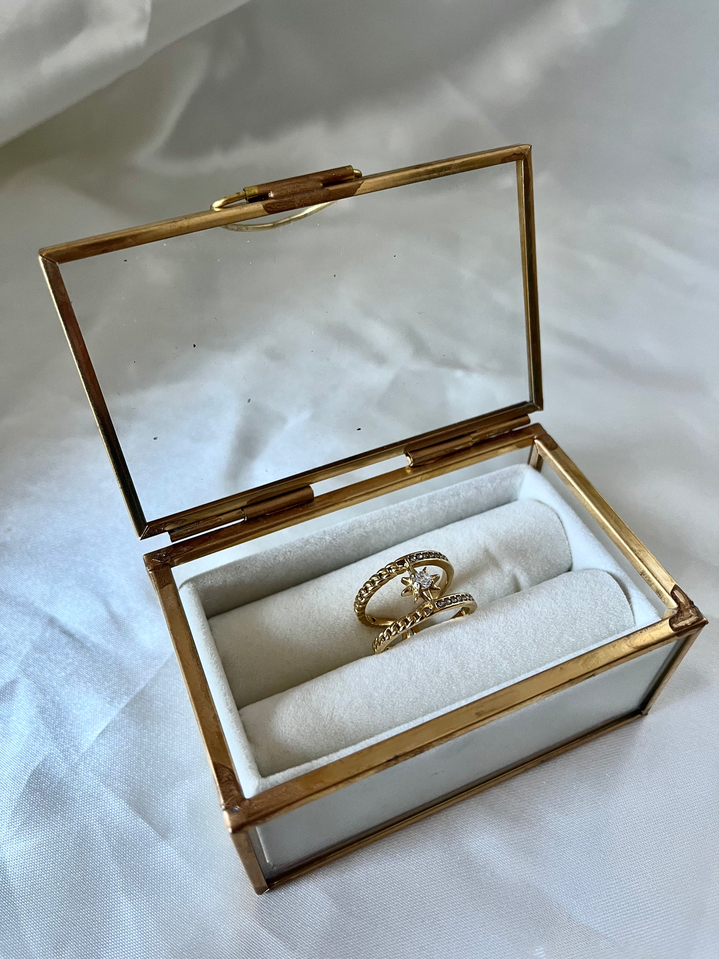 Bague doré et strass Jamina
