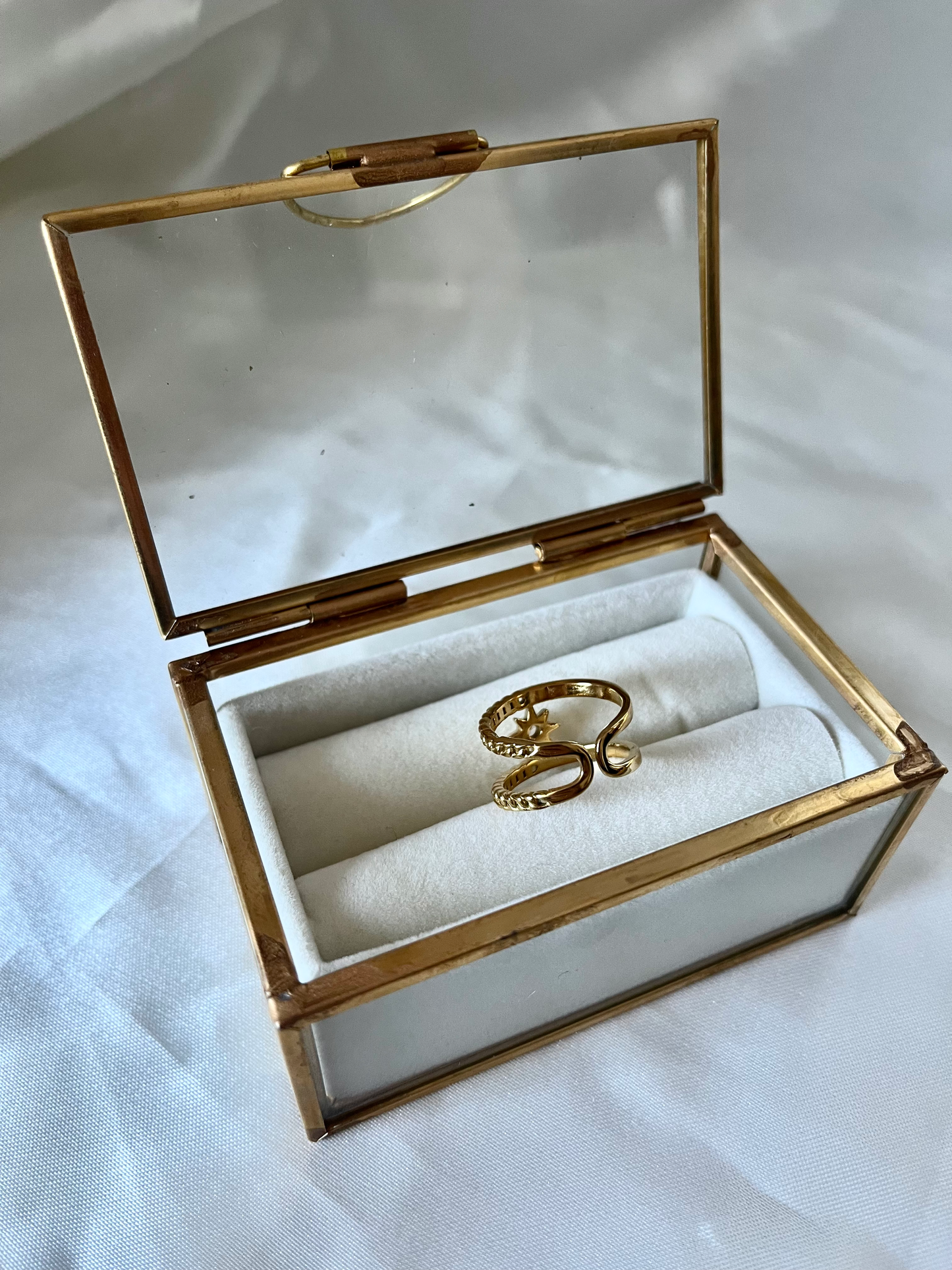 Bague doré et strass Jamina