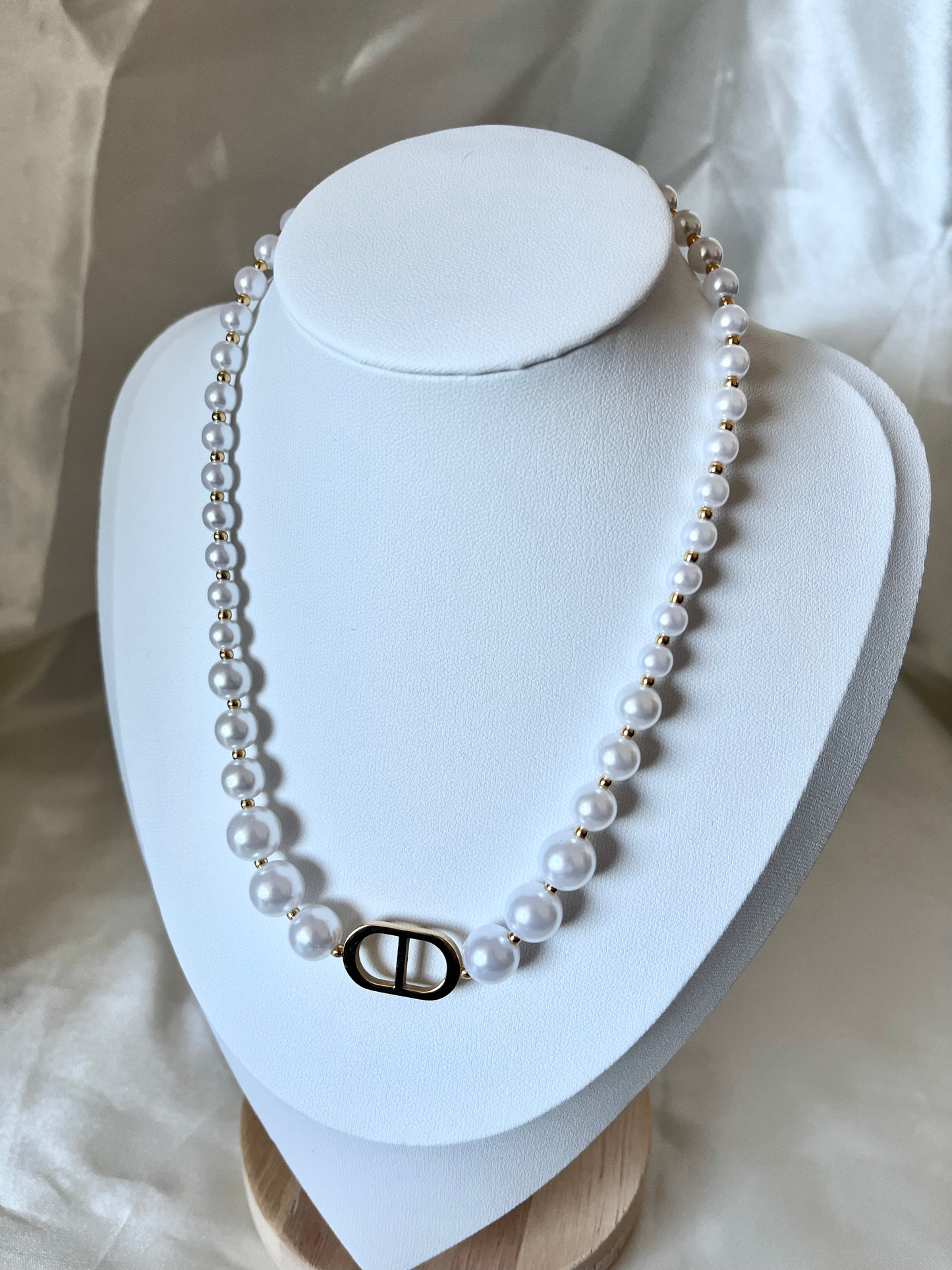 Collier doré et nacré Wanda