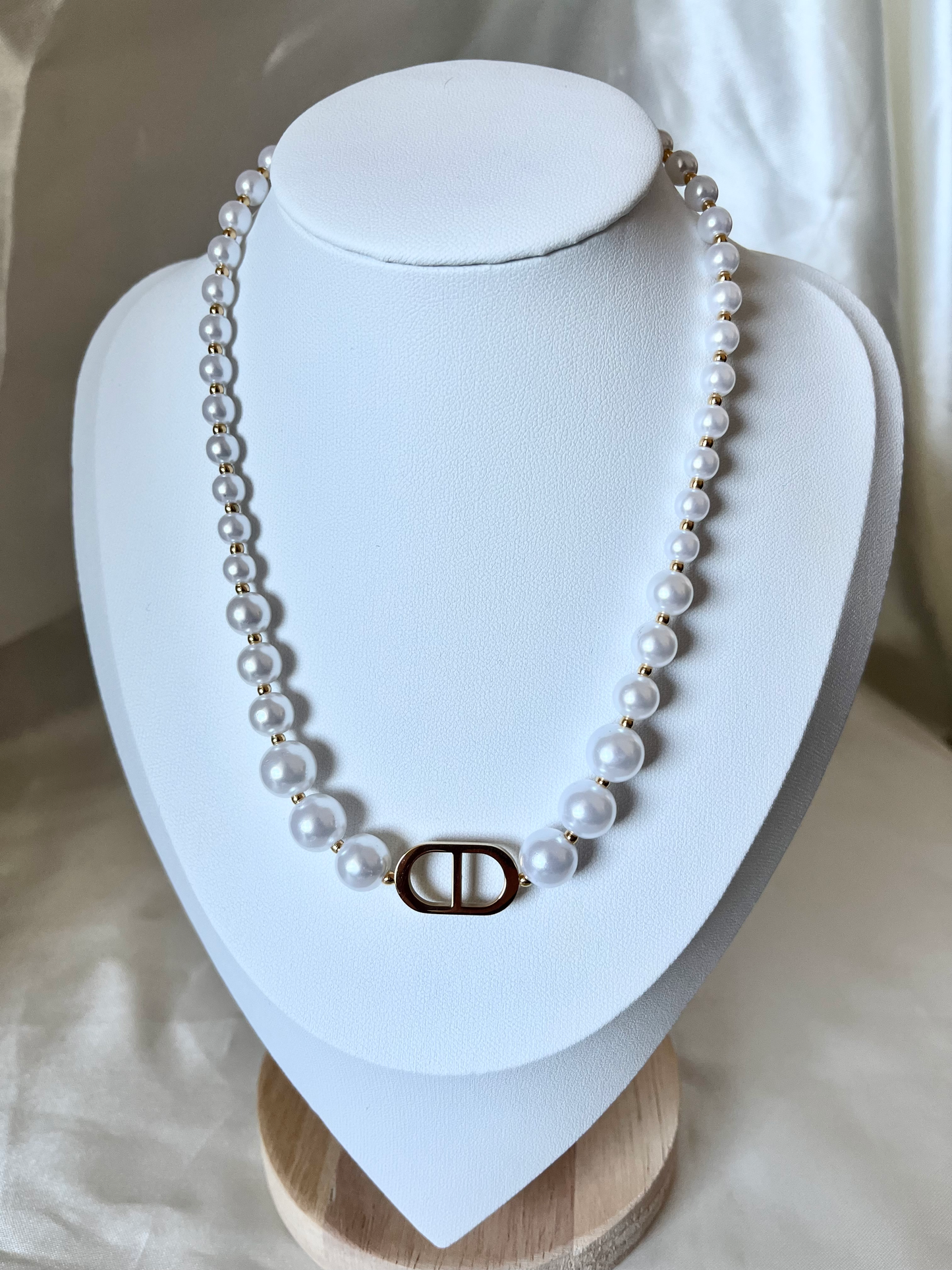 Collier doré et nacré Wanda