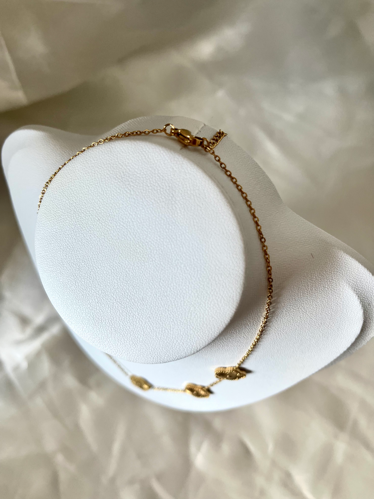 Collier doré fleurs Elowen