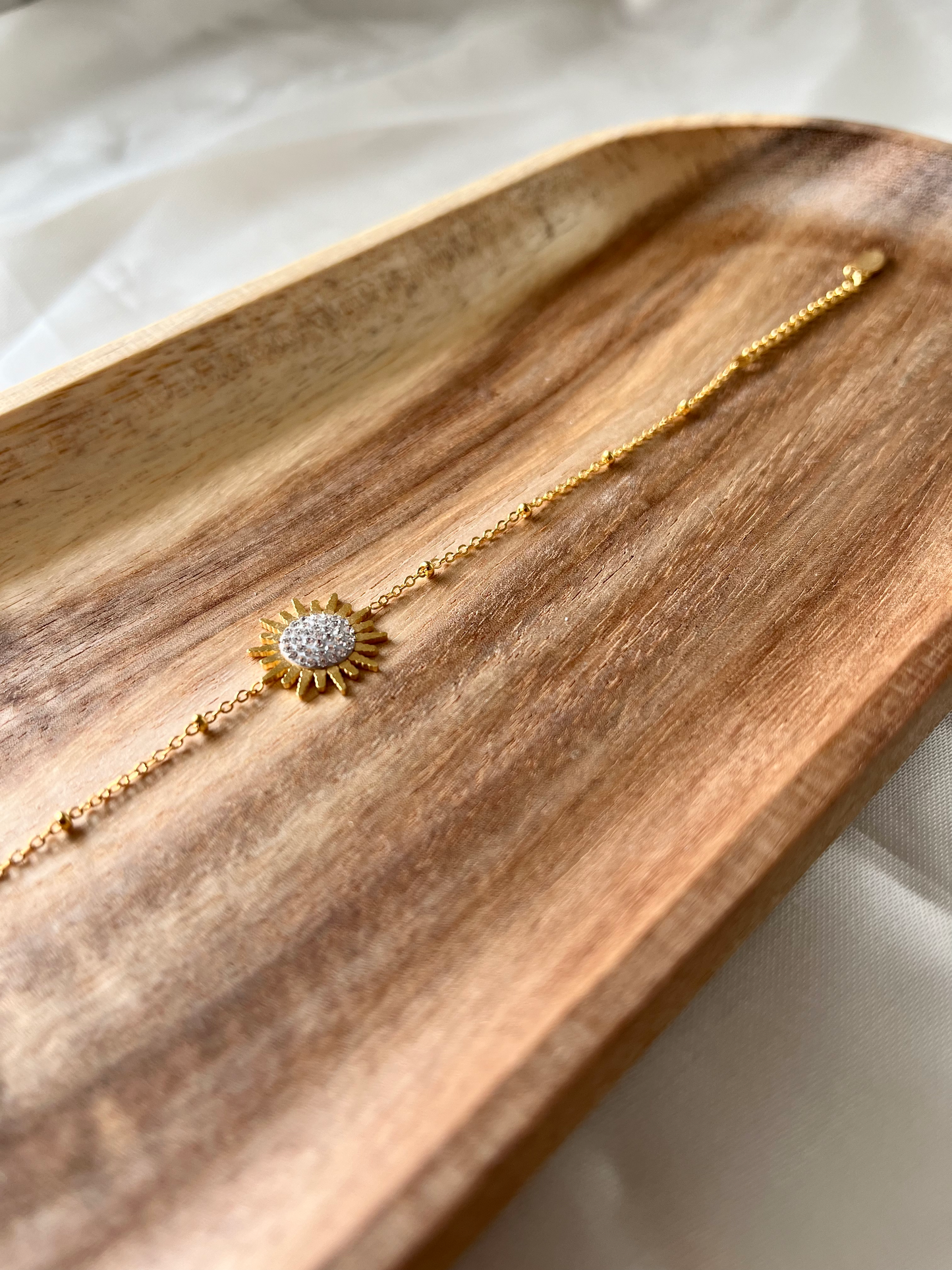 Bracelet doré et strass Vany