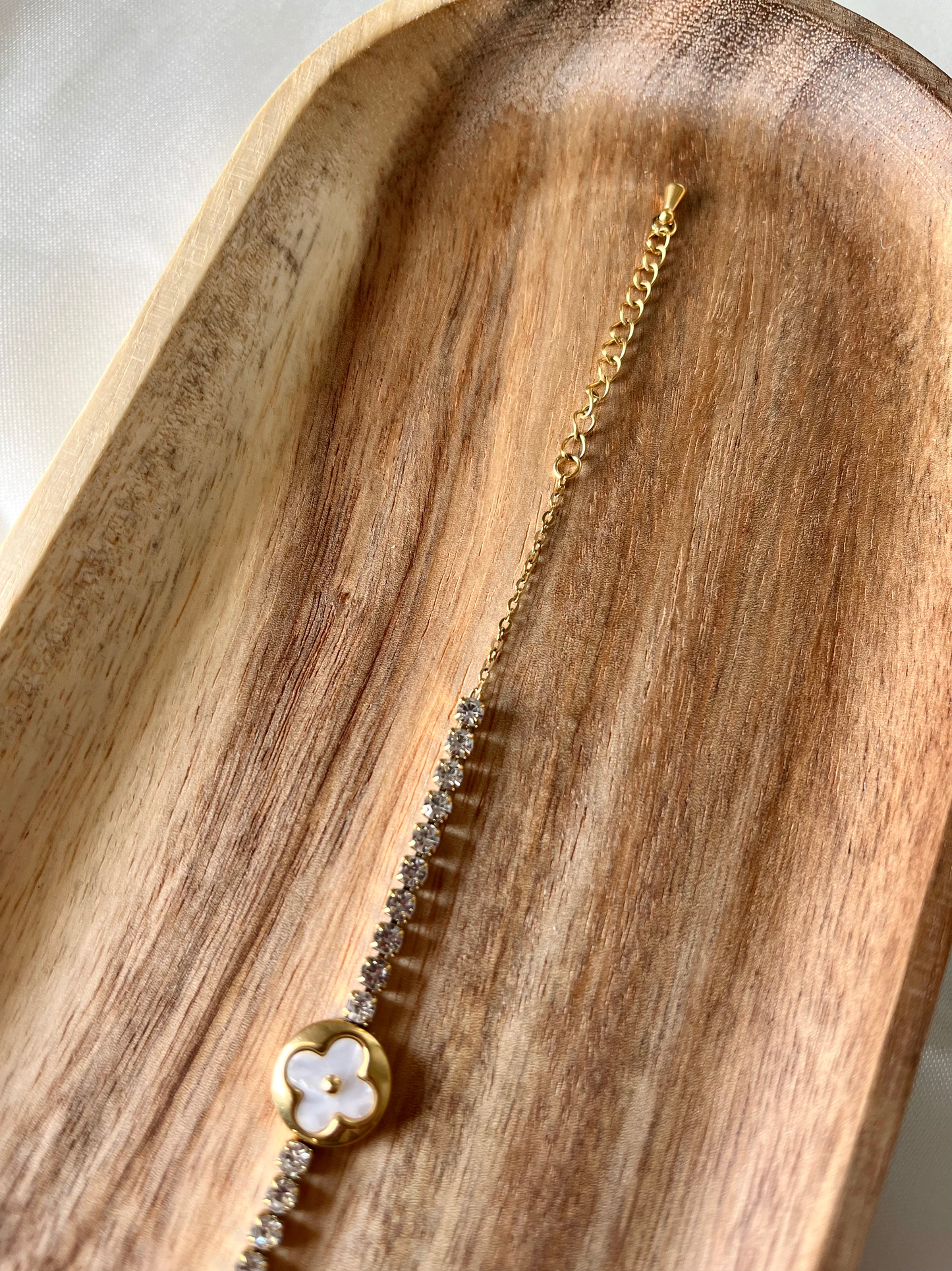Bracelet doré et strass Ampat