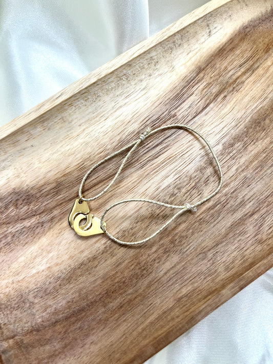 Bracelet doré menottes