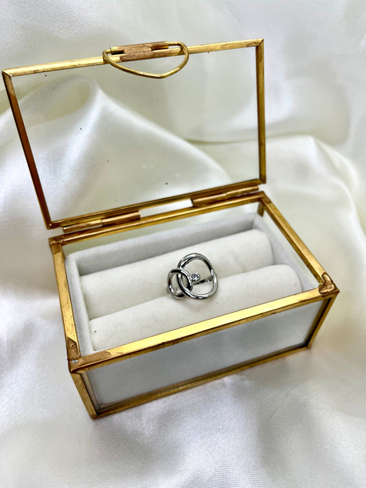 Bague argenté ovale