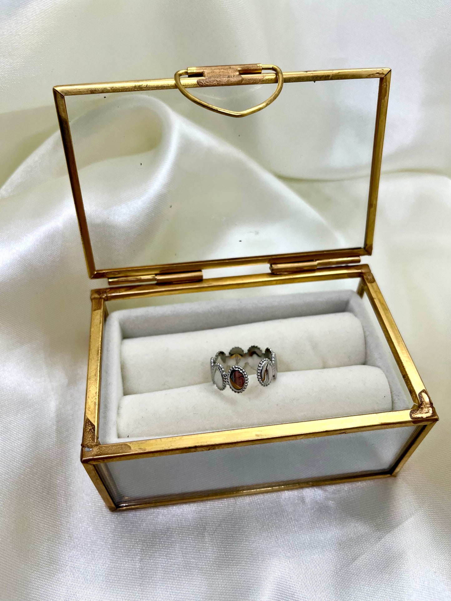 Bague argentée